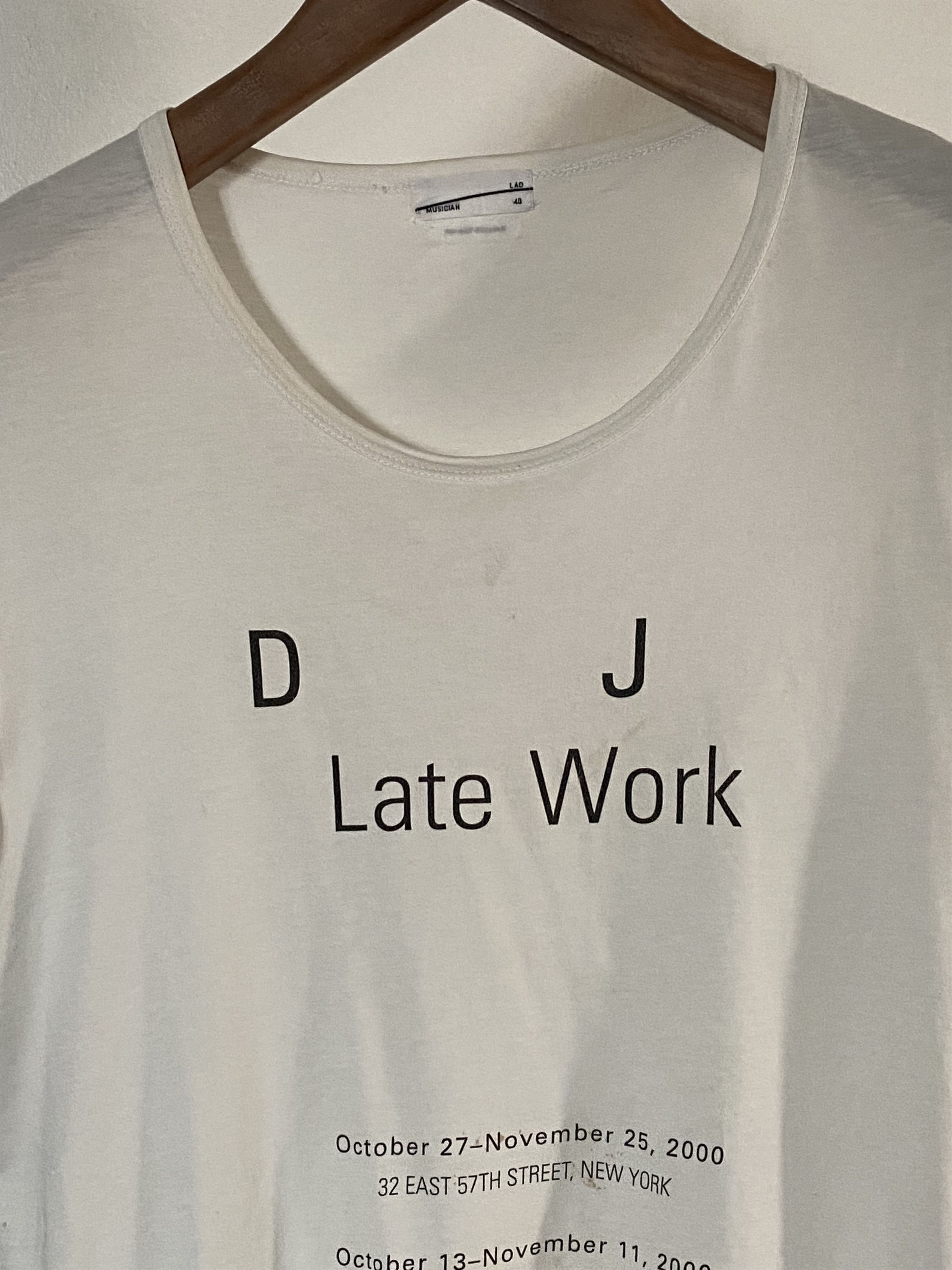 Lad Musician DJ late work tee, view 2