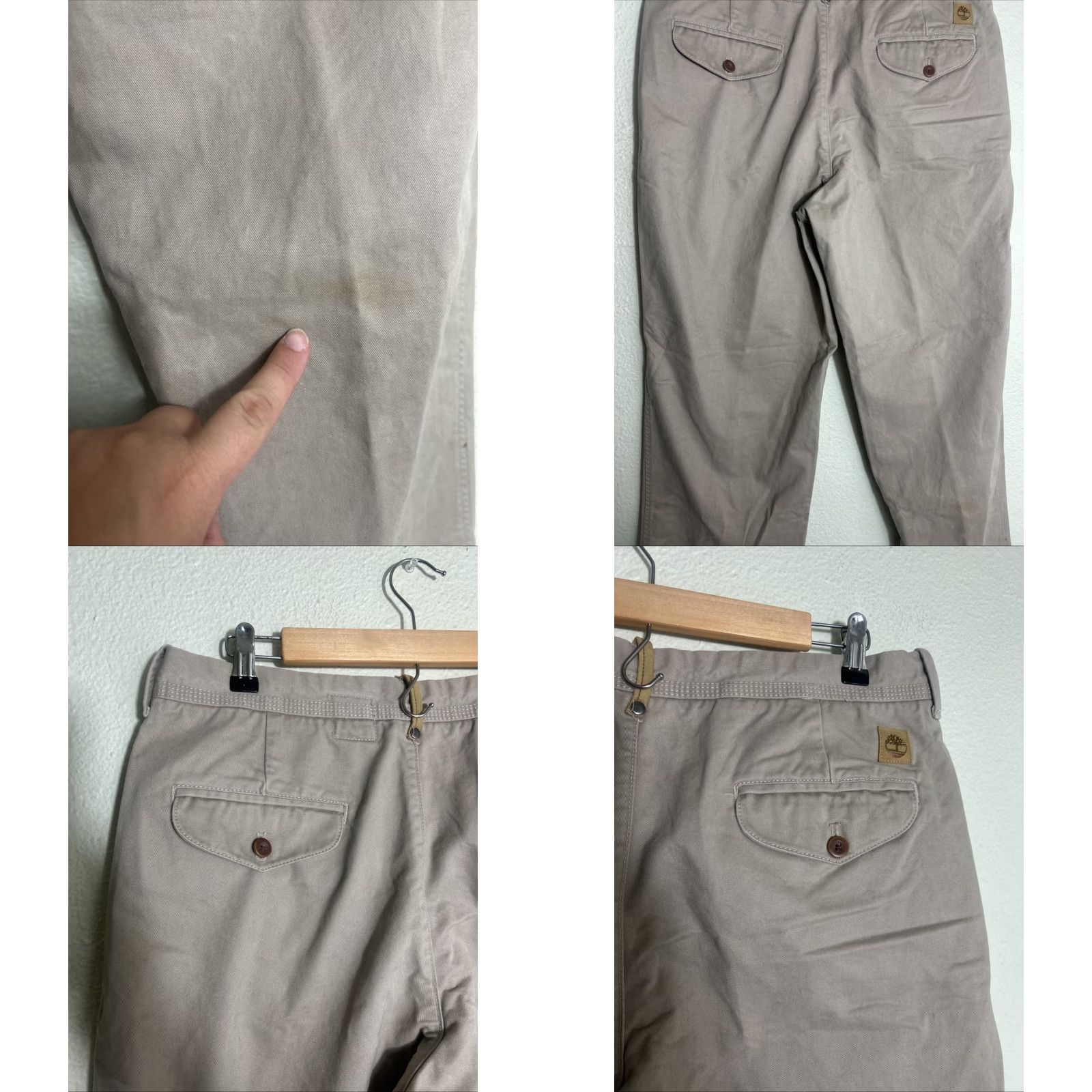 Timberland Timberland Chino Pants Mens 34x32 Regular Cotton Beige Business Mens Size US 34 / EU 50 - 9 Thumbnail