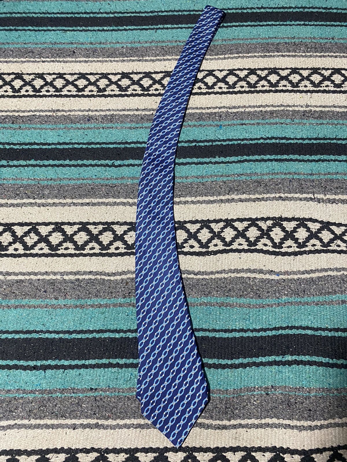Hermes Hermes Chain Pattern Tie Size ONE SIZE - 6 Thumbnail
