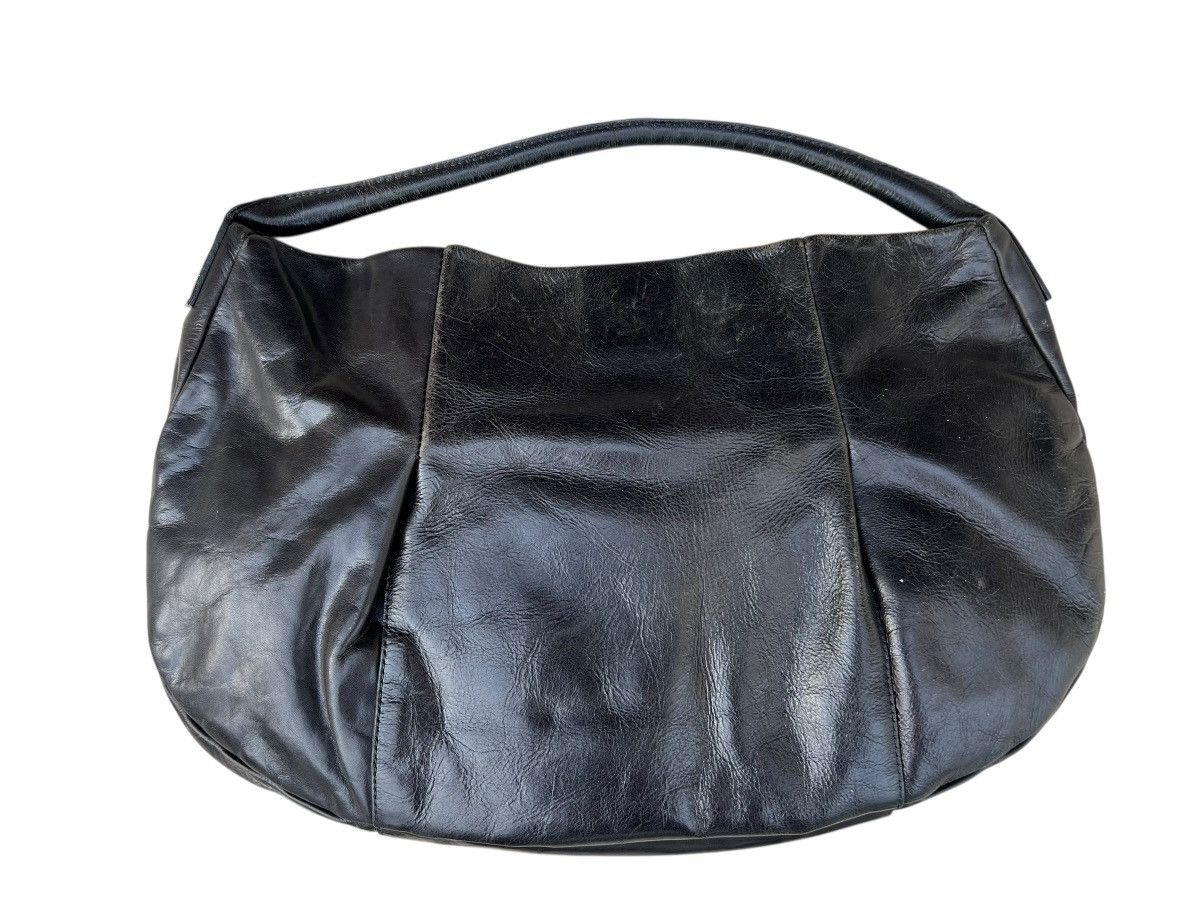 Leather B. Stuff Japan Scratches Patina Black Leather Bag Size ONE SIZE - 10 Thumbnail
