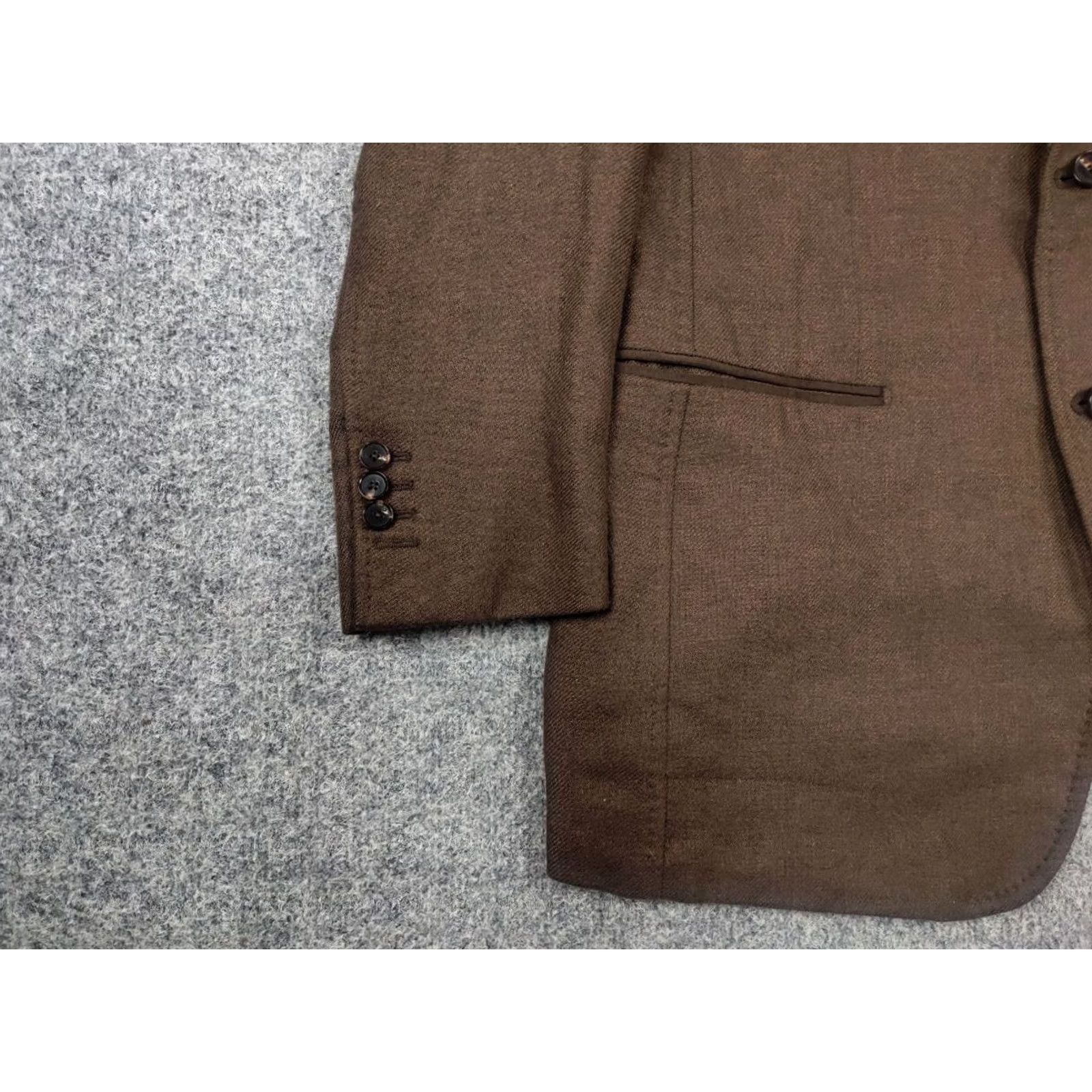 Pal Zileri Pal Zileri Blazer Shirt Jacket Brown Cashmere Silk 2 Button Notch Lapel Single-Breasted Vintage No 3-Button Sleeve 58 cm L Regular Italy 2 Piece Size 42R - 5 Thumbnail