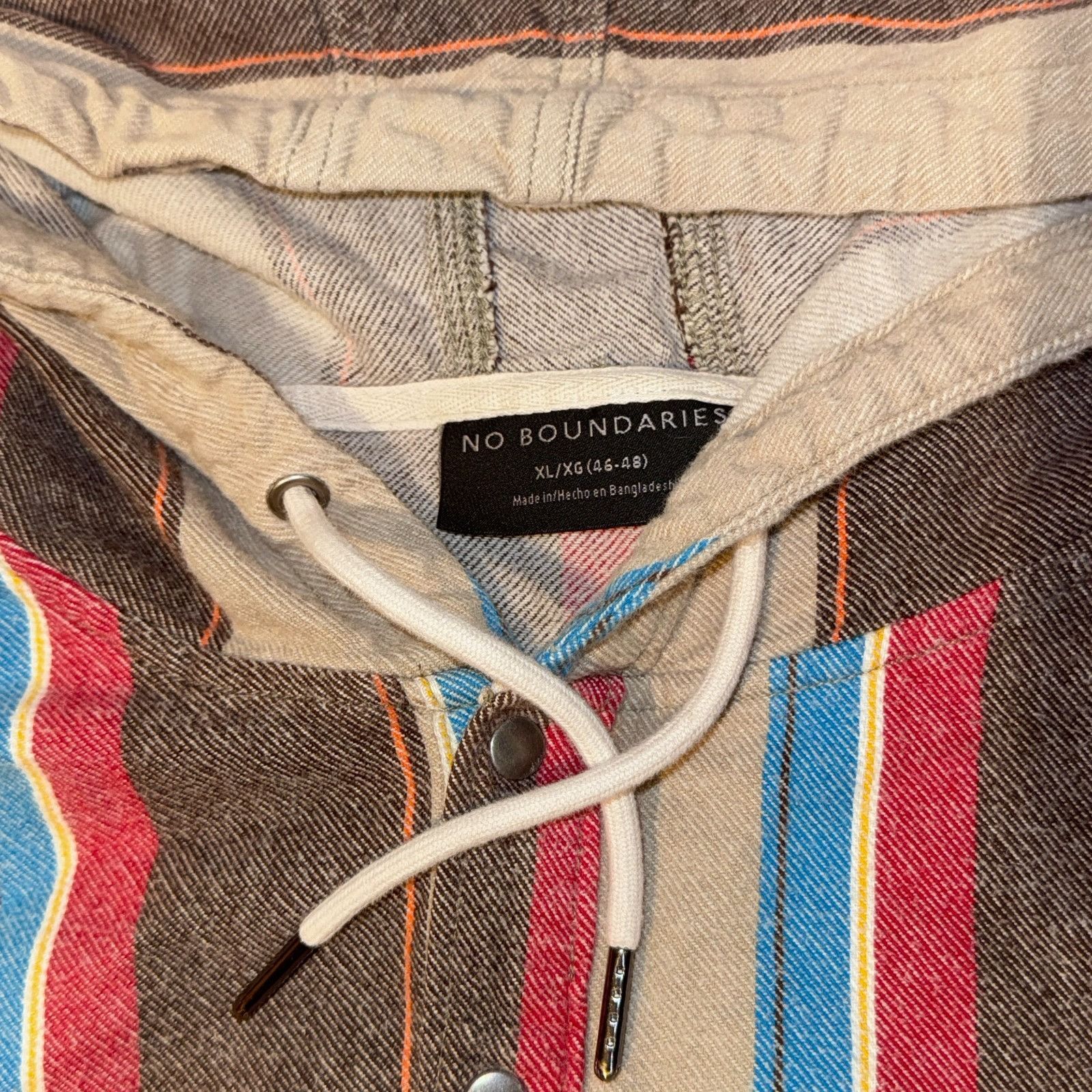 Other Striped Surfer Poncho Baja Hoodie XL Henley Pullover Drug Ru Size US XL / EU 56 / 4 - 4 Thumbnail