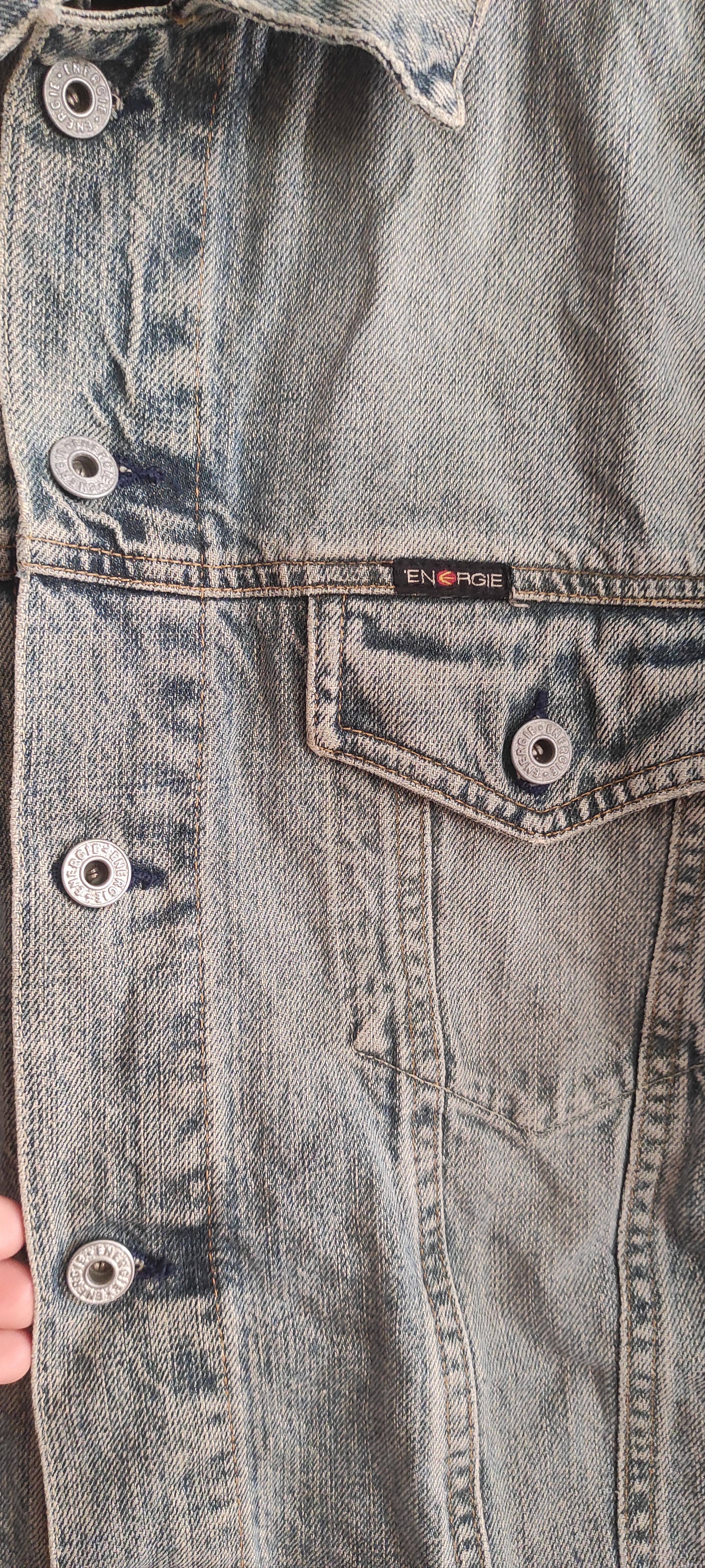 Energie × Vintage Energie Jeans Men's Denim Jacket Biker MotorcycleTrucker Size US M / EU 48-50 / 2 - 8 Thumbnail