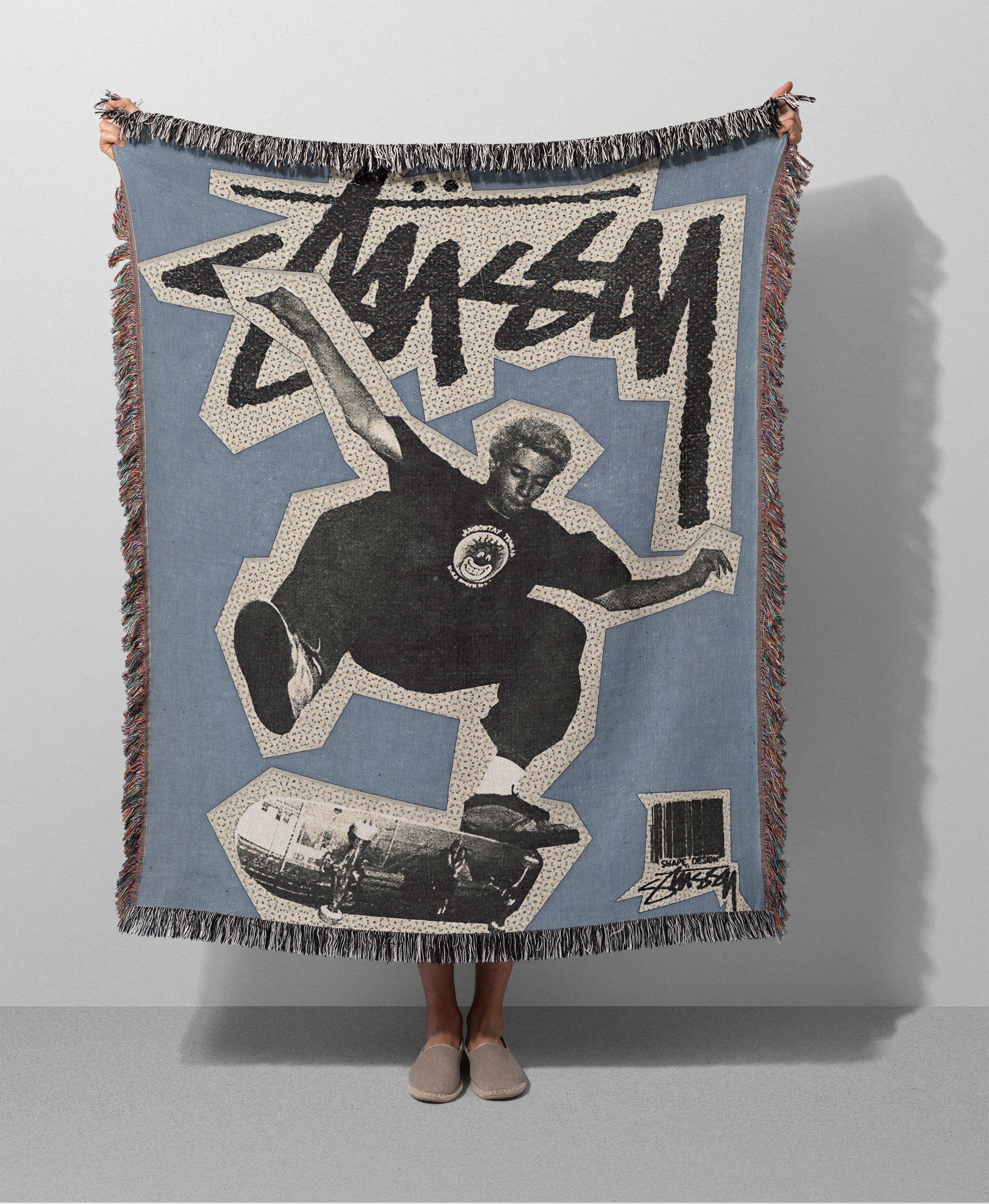 Stussy Stussy Blanket Woven Art Poster Gift Logo Book Size ONE SIZE - 1 Thumbnail