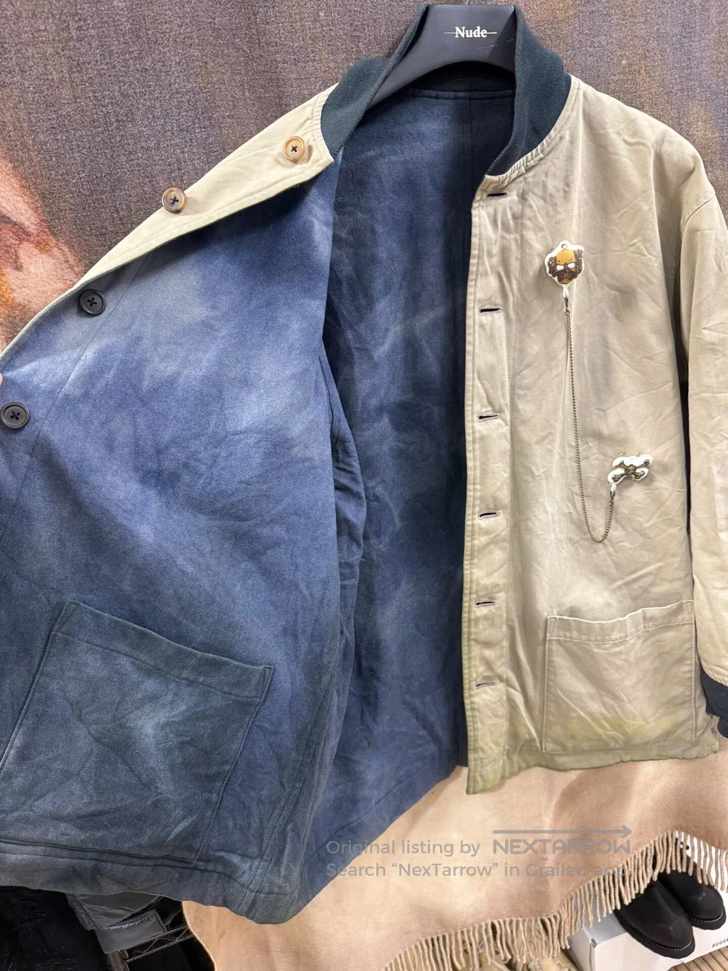 Y's for Men yohji yamamoto vintage reversible dyed jacket. Size US XL / EU 56 / 4 - 6 Thumbnail