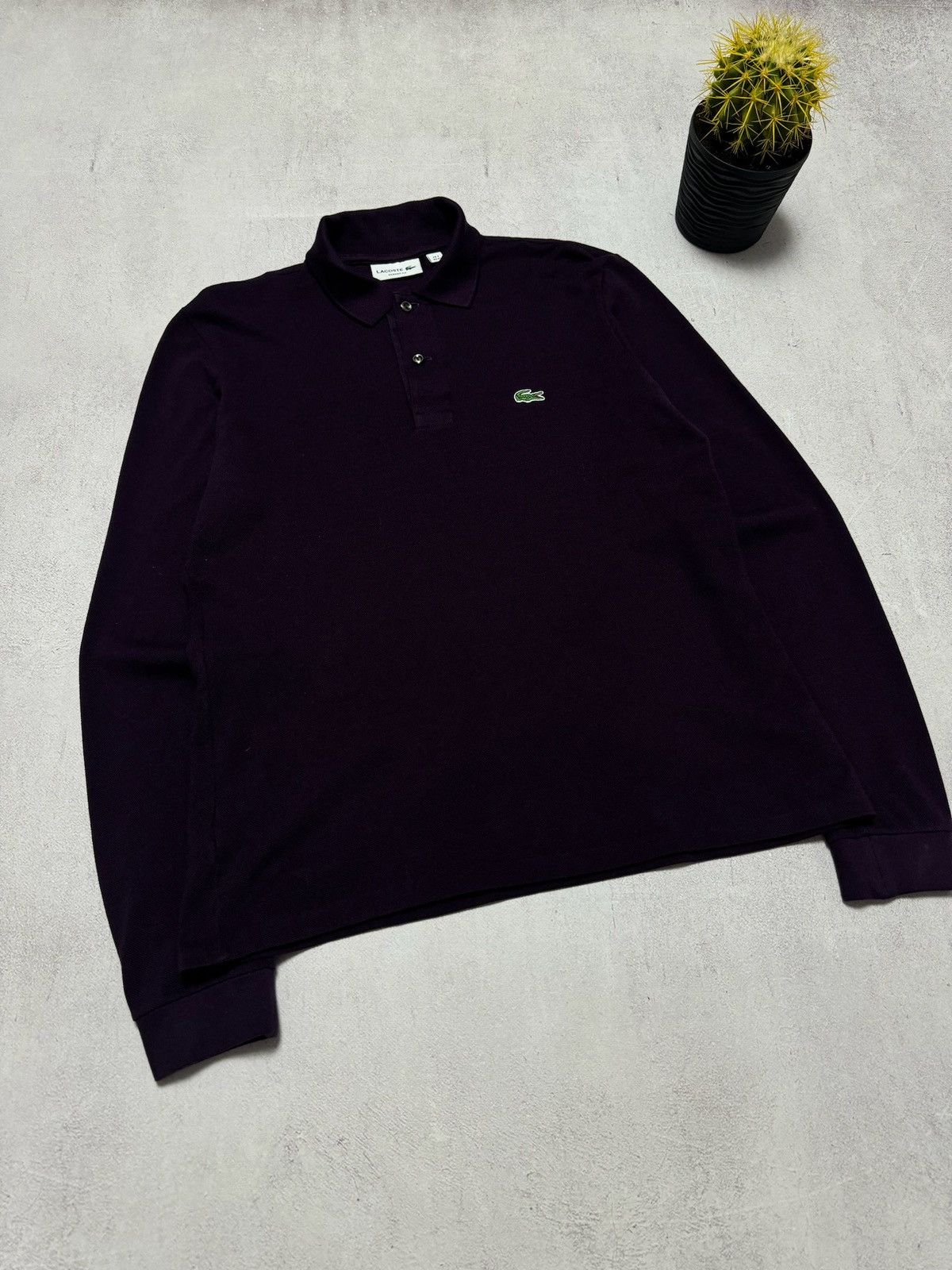 Lacoste × Vintage Lacoste Long Sleeve Polo Rugby Sweatshirt Mini Logo Mens Size US XS / EU 42 / 0 - 2 Thumbnail