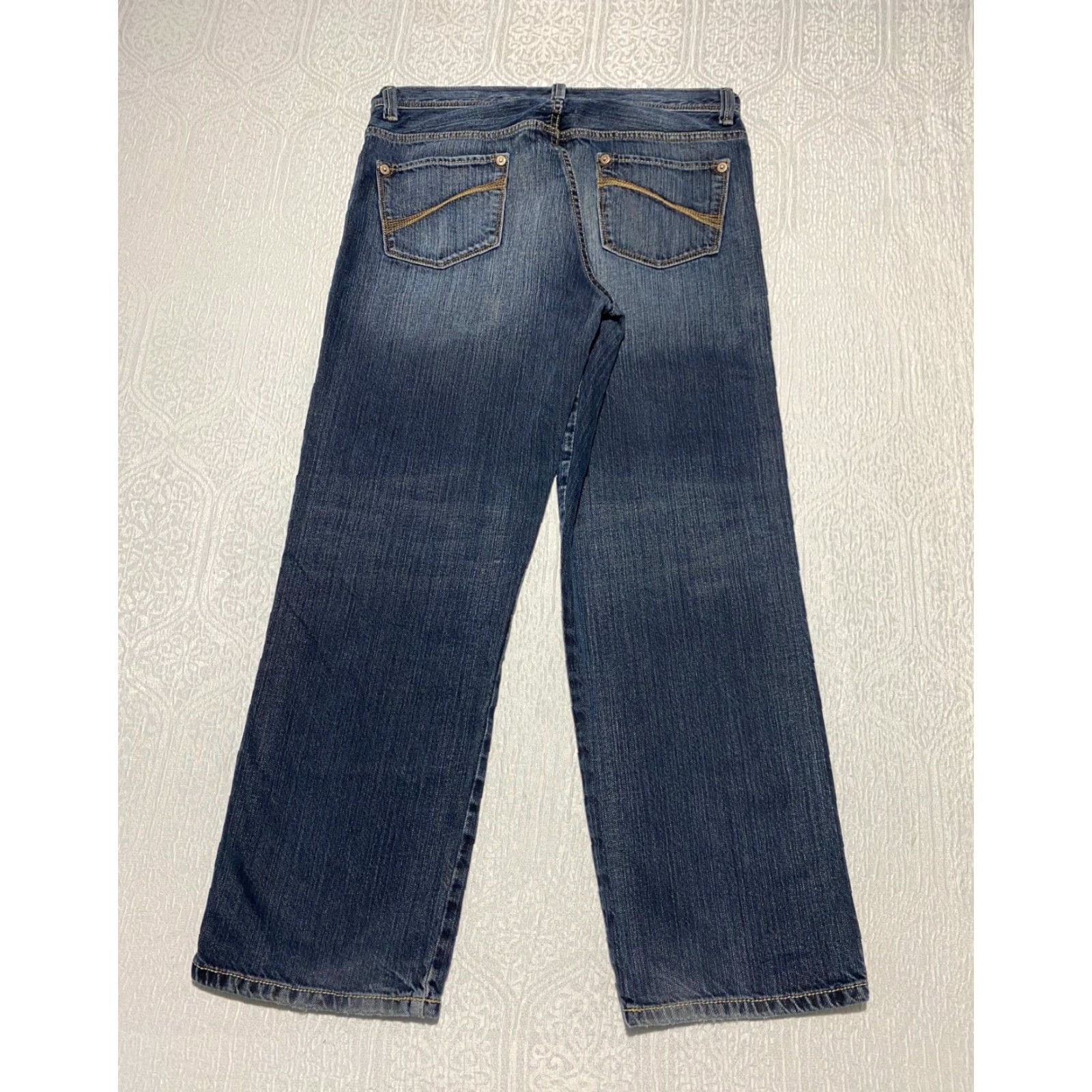 DKNY DKNY Jeans Castro Men's Size 34×30 Blue Embroidered Pockets Loose Denim Straight Jeans Mens 34 Blue Size US 34 / EU 50 - 2 Thumbnail