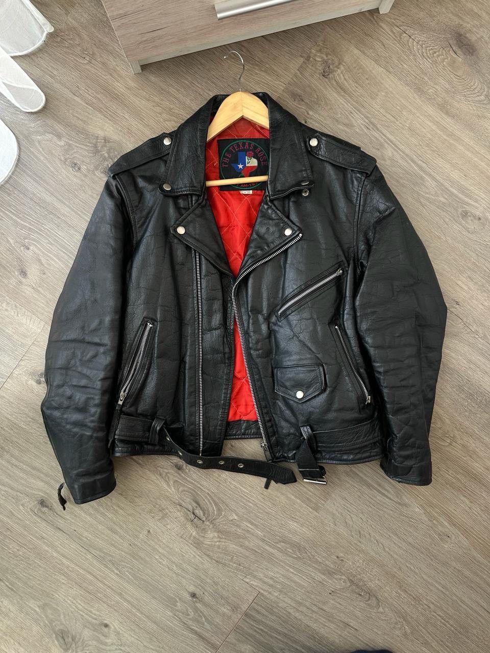 Genuine Leather × Vintage Vintage Japanese Black Leather Moto Distressed Jacket Size US S / EU 44-46 / 1 - 8 Thumbnail