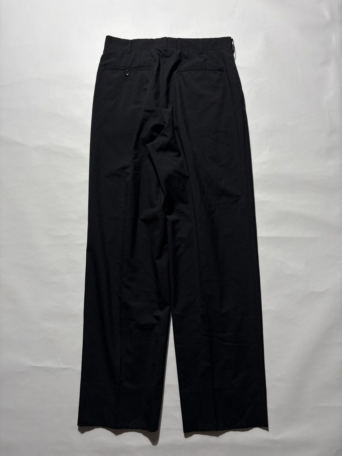 Comme des Garcons Homme Deux 90’s COMME DES GARCONS HOMME DEUX WOOL BLACK PANTS Size US 30 / EU 46 - 2 Thumbnail