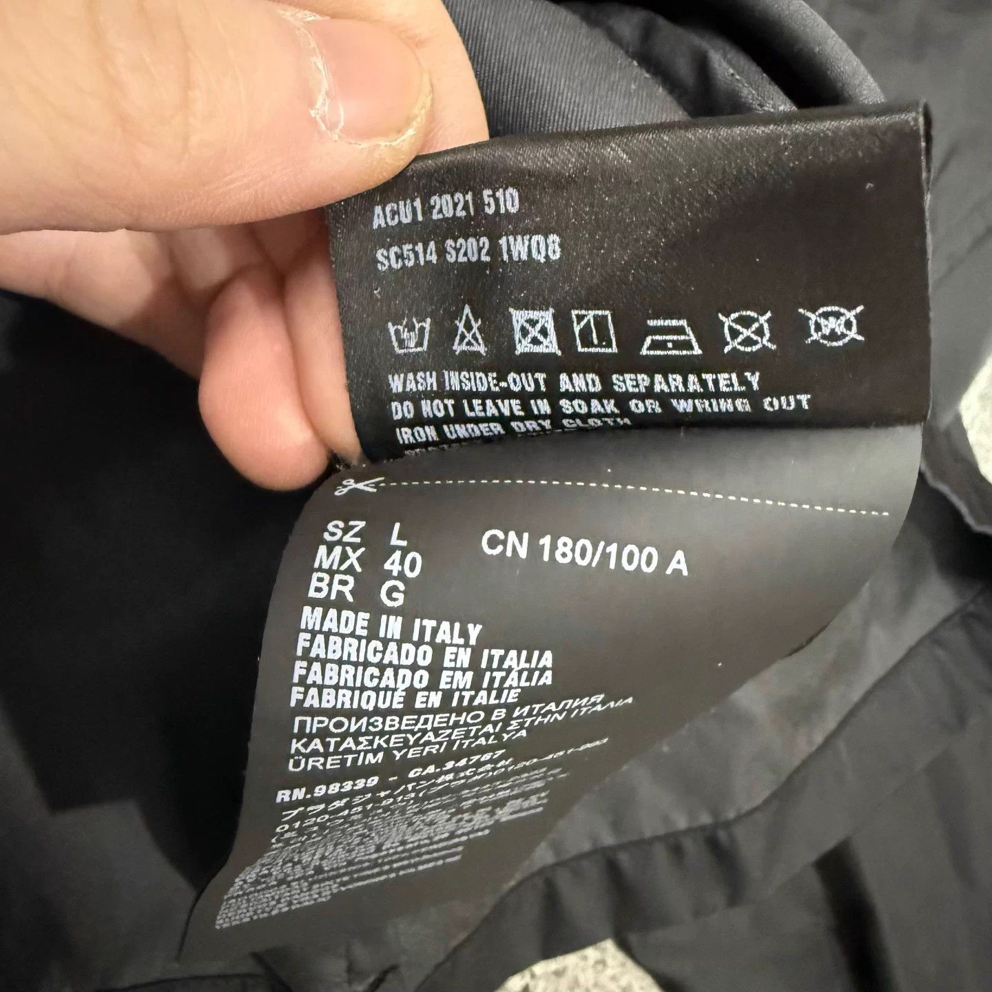 Prada Prada Recycled Nylon Triangle Logo Black Zip Jacket L Size US L / EU 52-54 / 3 - 5 Thumbnail