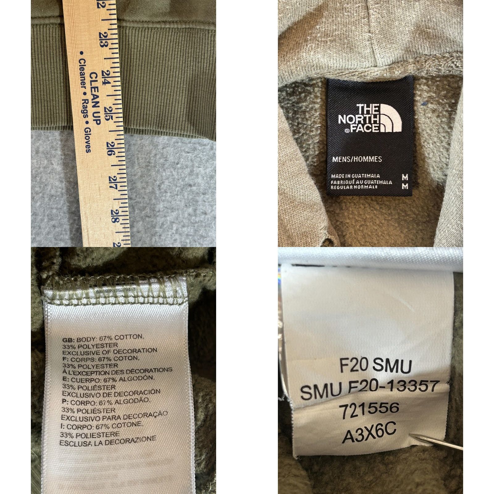 The North Face The North Face Hoodie Mens M Green Bear Graphic Pullover Fleece Sweatshirt Size US M / EU 48-50 / 2 - 9 Thumbnail