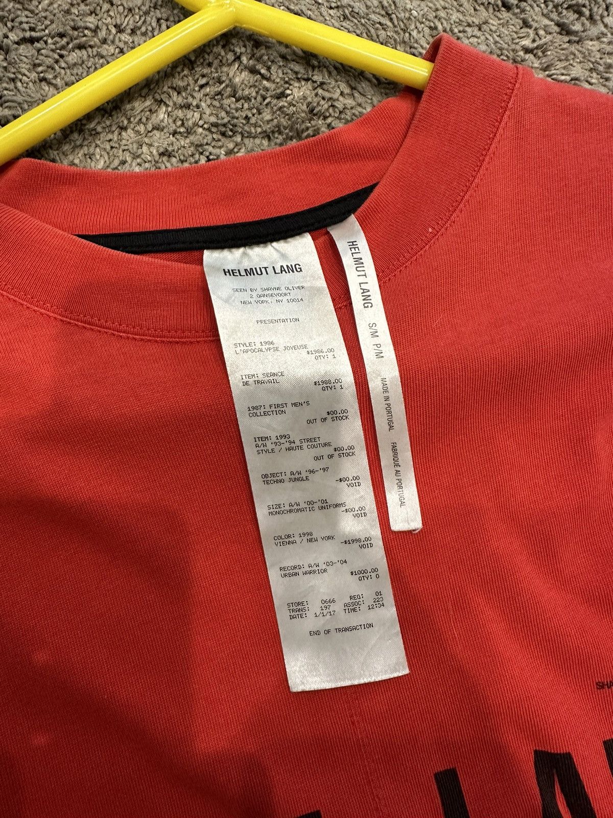 Helmut Lang Campaign Logo tee Size US M / EU 48-50 / 2 - 3 Thumbnail
