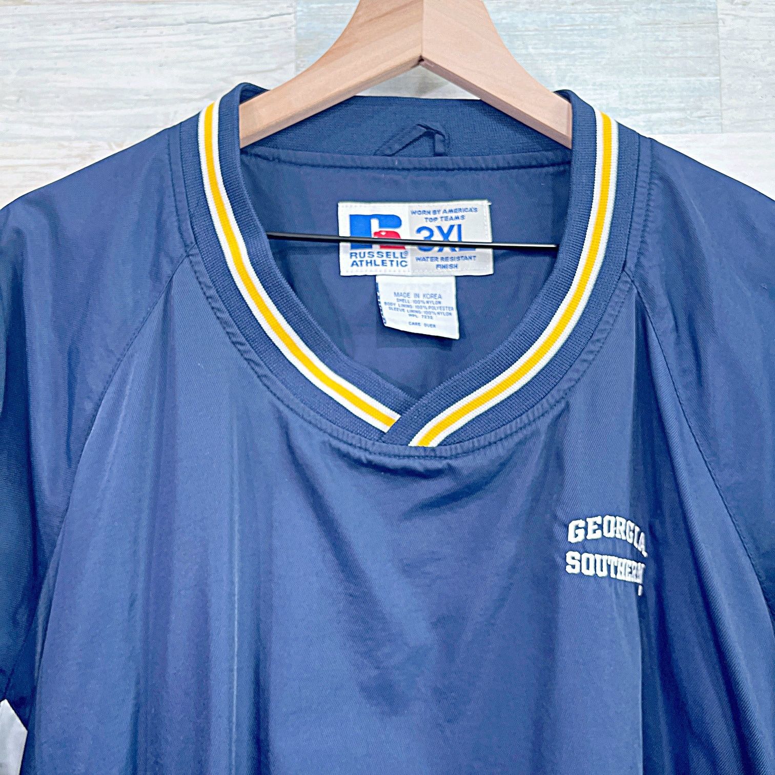NCAA × Russell Athletic × Vintage Georgia Southern University Vintage 90s Windbreaker Mens 3XL Size US XXL / EU 58 / 5 - 2 Thumbnail