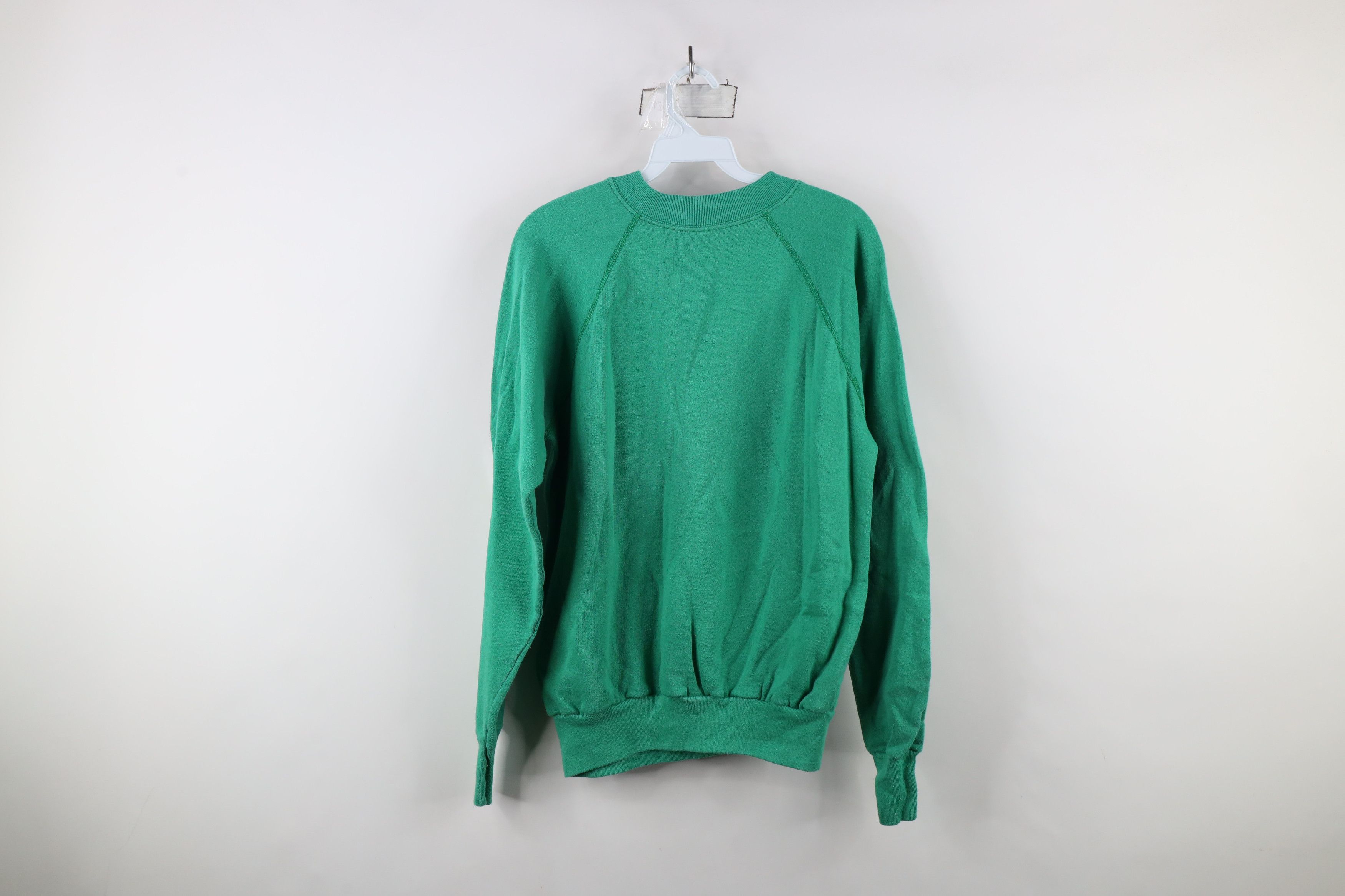 Vintage Vintage 70s Streetwear Raglan Crewneck Sweatshirt Green USA Size US M / EU 48-50 / 2 - 8 Thumbnail