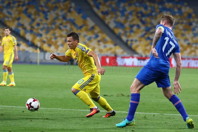 Adidas UKRAINE 2016 2017 MATCH WORN KONOPLYANKA 10 SOCCER JERSEY Size US M / EU 48-50 / 2 - 12 Thumbnail