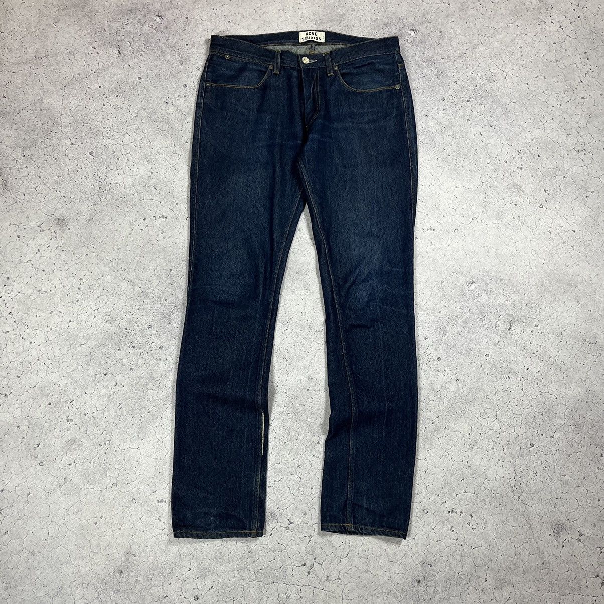Acne Studios Max Raw Denim Jeans Vintage