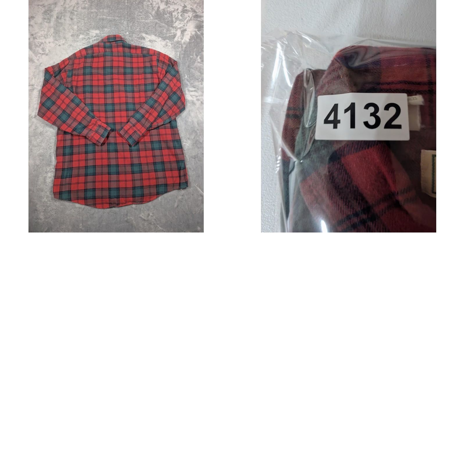 Vintage LL Bean Shirt Mens LT Red Plaid Flannel Long Sleeve Button Front Casual Size US L / EU 52-54 / 3 - 8 Thumbnail