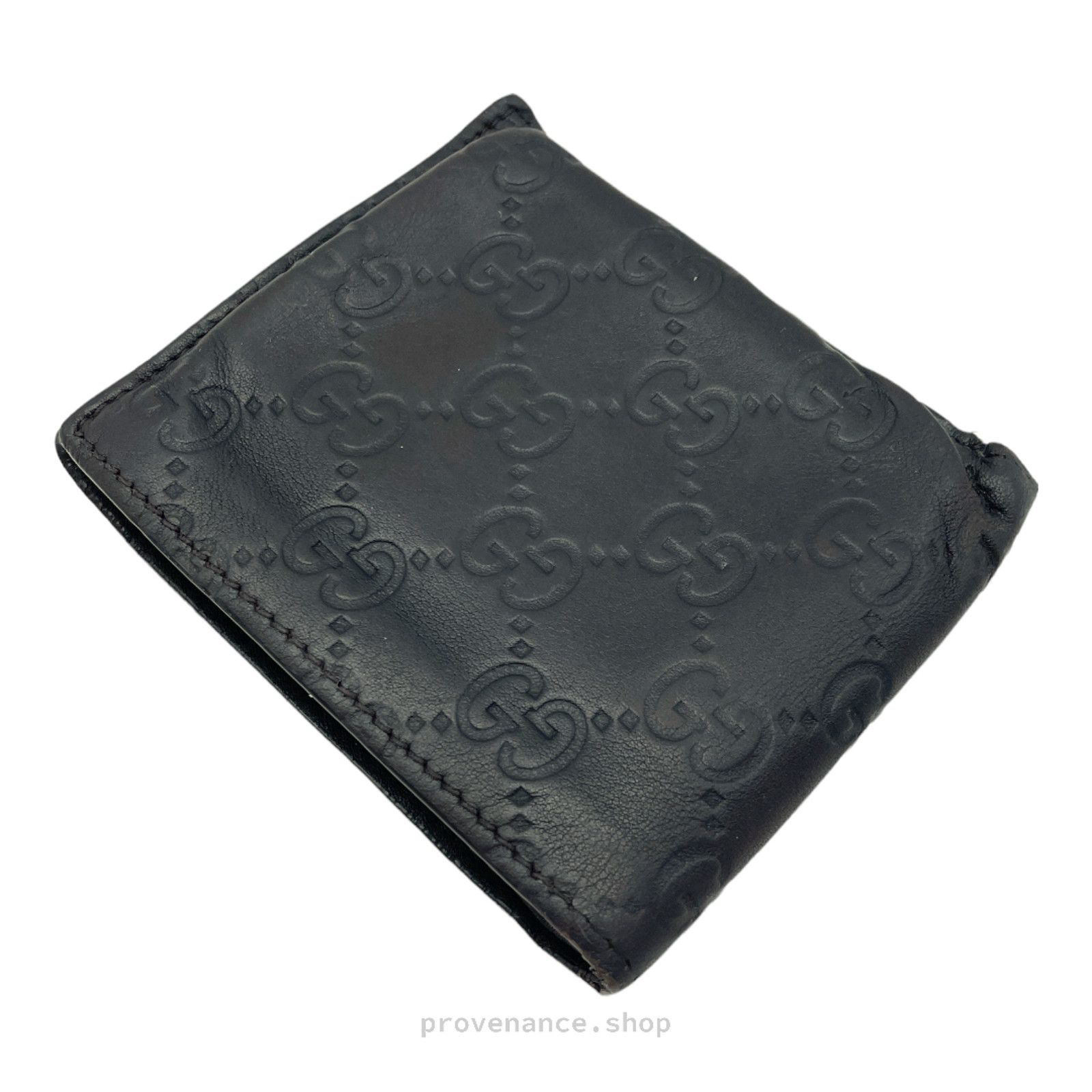 Gucci 🔴 Gucci GG Bifold Wallet - Dark Chocolate Guccissima Size ONE SIZE - 3 Thumbnail