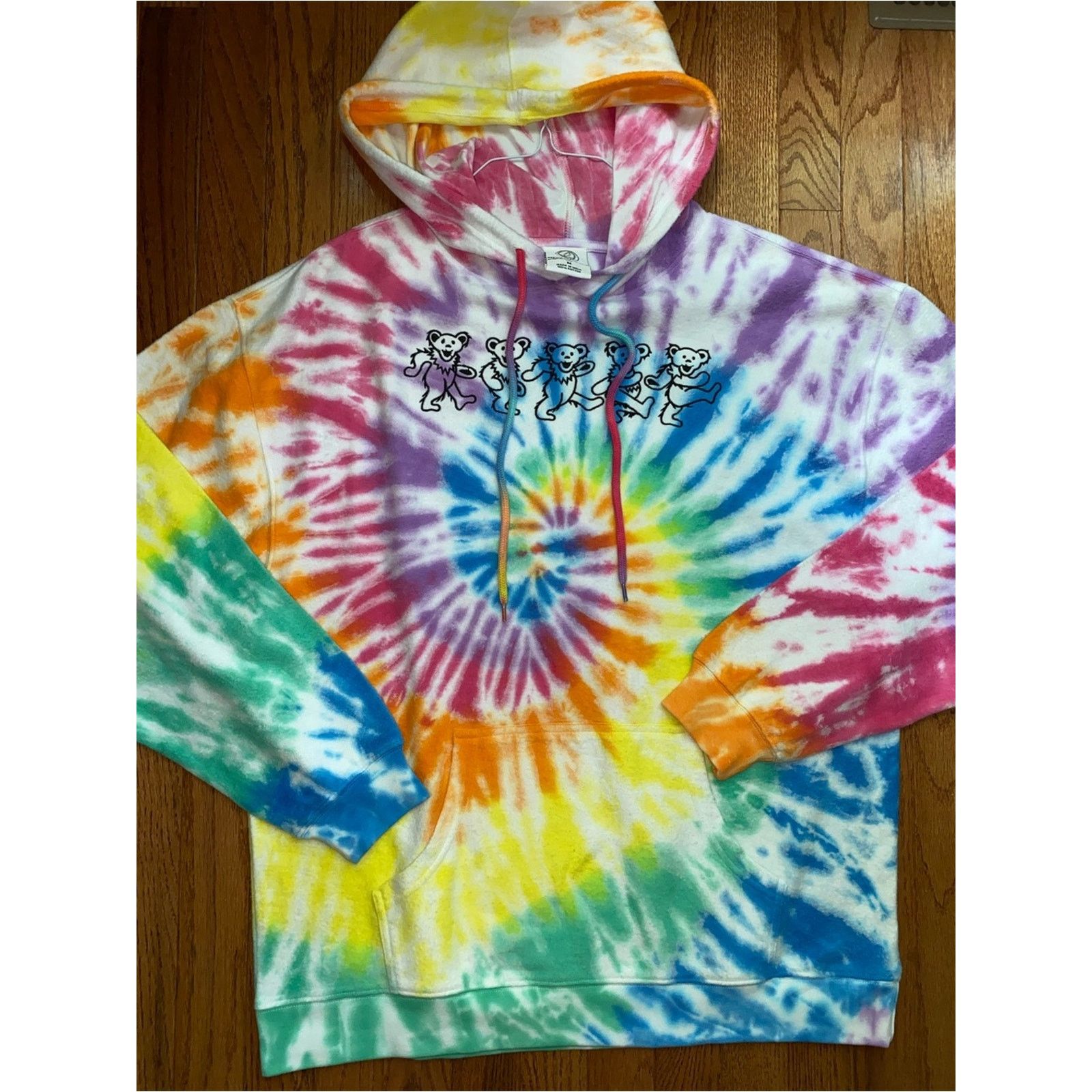 Grateful Dead Official Grateful Dead Tie Dye Super Soft Hoodie Bears MED Size M / US 6-8 / IT 42-44 - 1 Thumbnail