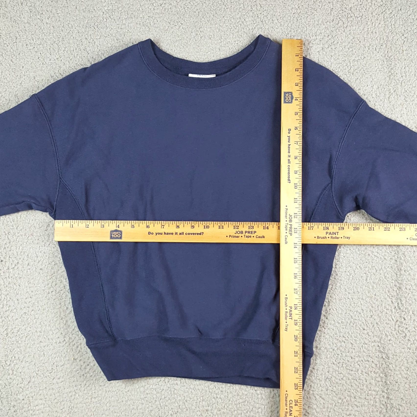 Champion VINTAGE Y2K Champion Reverse Weave Navy Pullover Crewneck Sweatshirt S Mens VTG Size US S / EU 44-46 / 1 - 5 Thumbnail