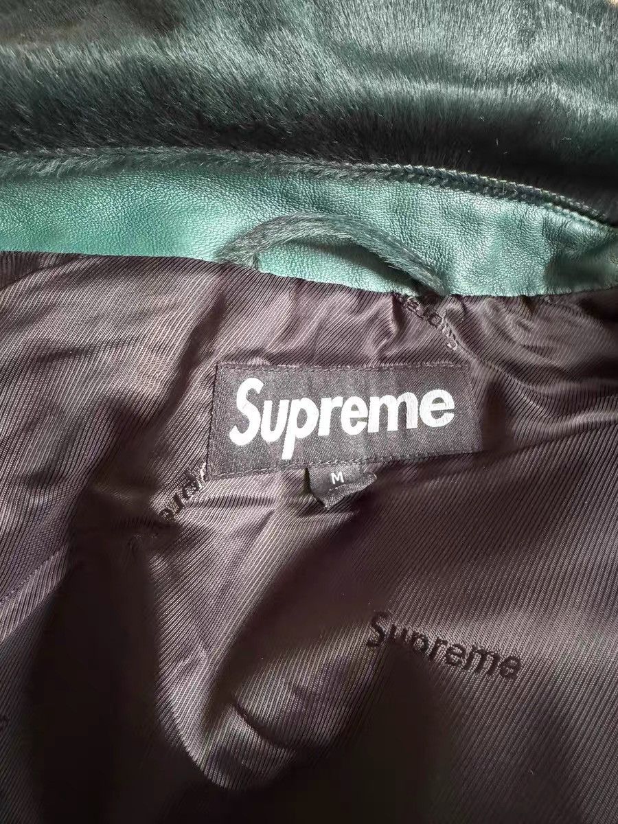 Supreme Supreme 25SS Ponyhair Varsity Jacket Green Size US M / EU 48-50 / 2 - 7 Thumbnail