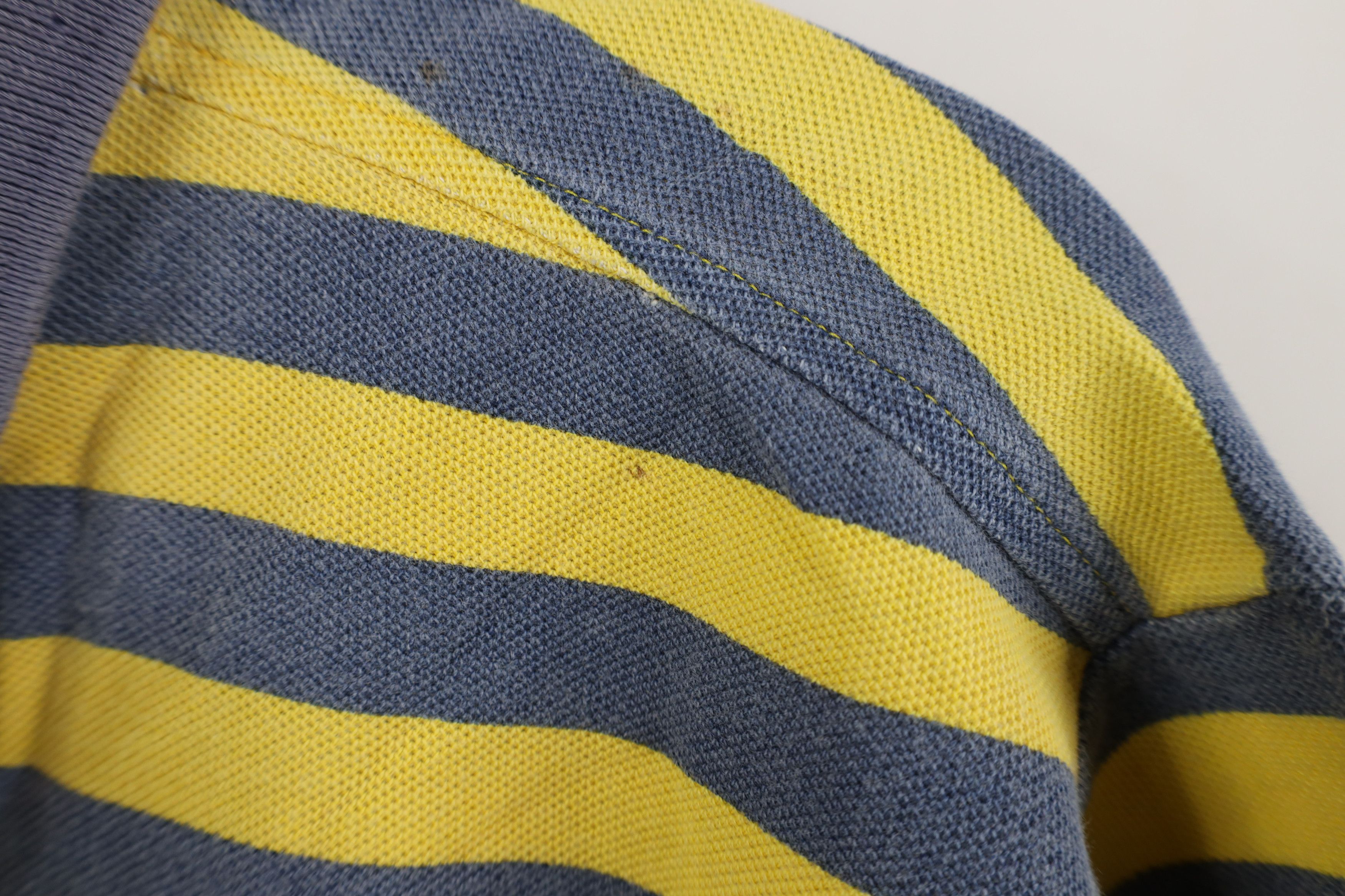 Vintage Vintage 90s Streetwear Weathered Stonewash Striped Golf Polo Size US M / EU 48-50 / 2 - 9 Thumbnail