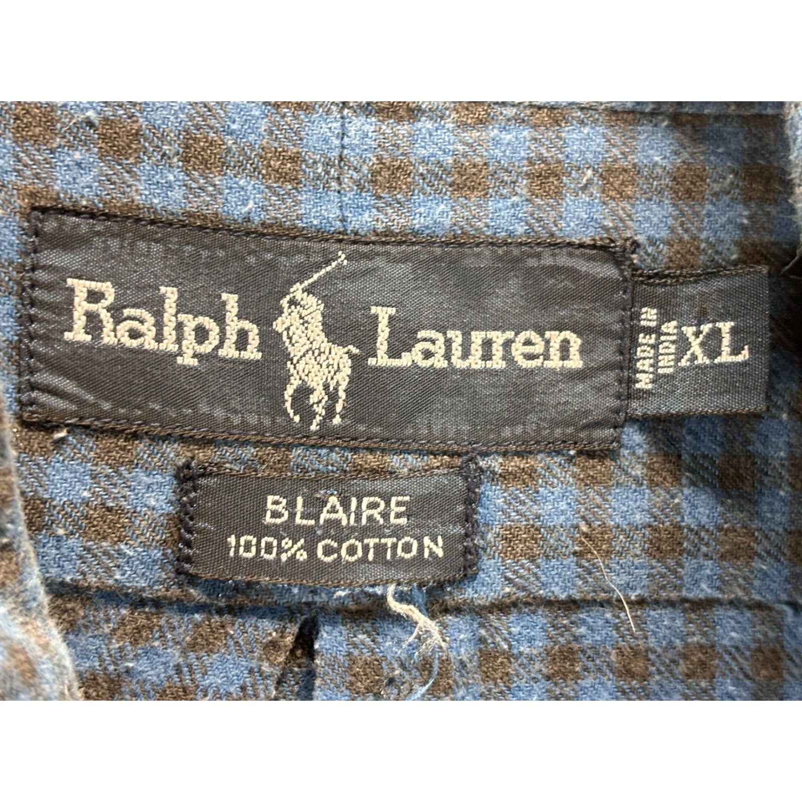 Ralph Lauren Ralph Lauren Blair’s Shirt XL Men Button-Down Blue Black Check Small Blue Shirt XL Button-Up Size US XL / EU 56 / 4 - 6 Thumbnail