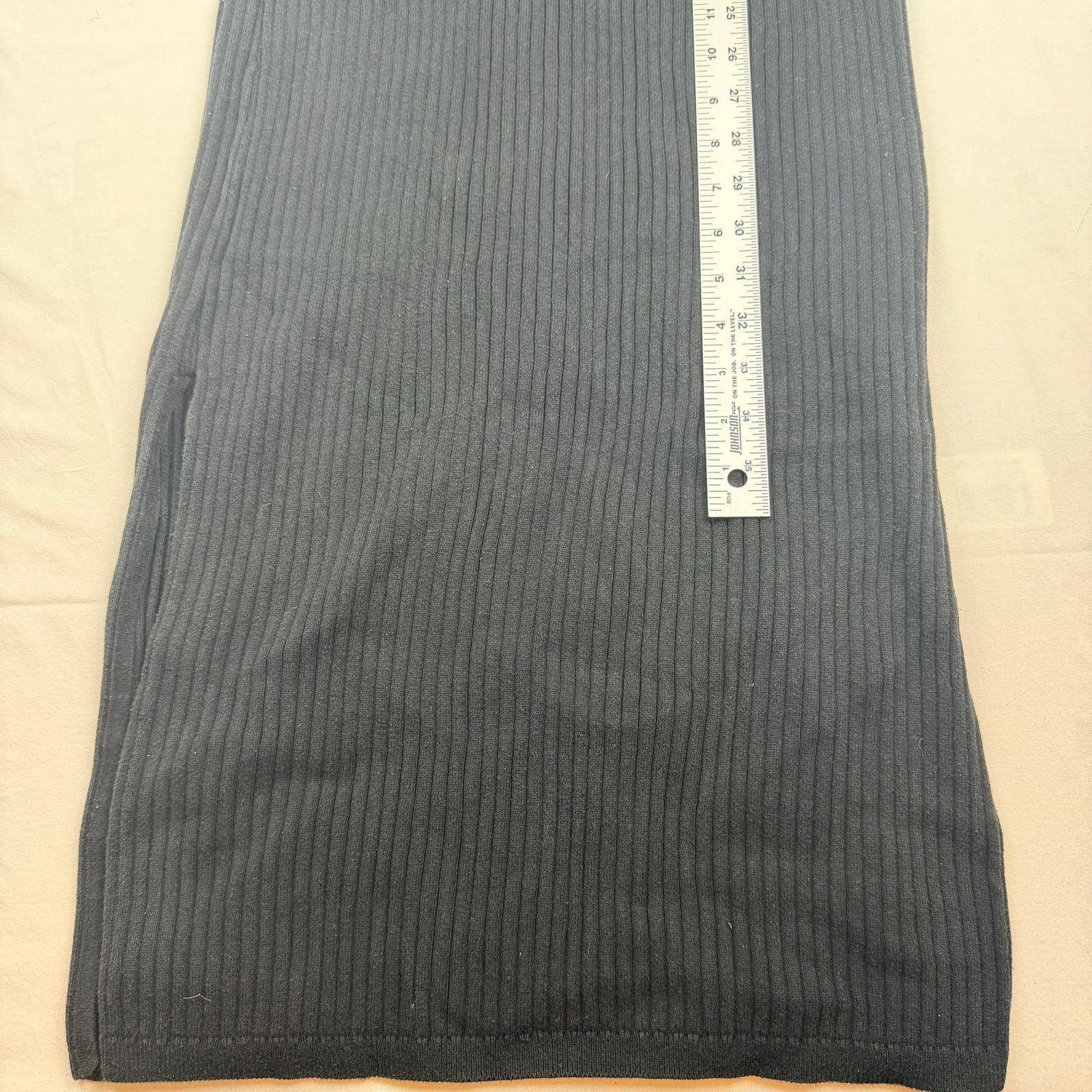 Good American Good American Tie Knit Ribbed Dress - Size 4 Size S / US 4 / IT 40 - 5 Thumbnail