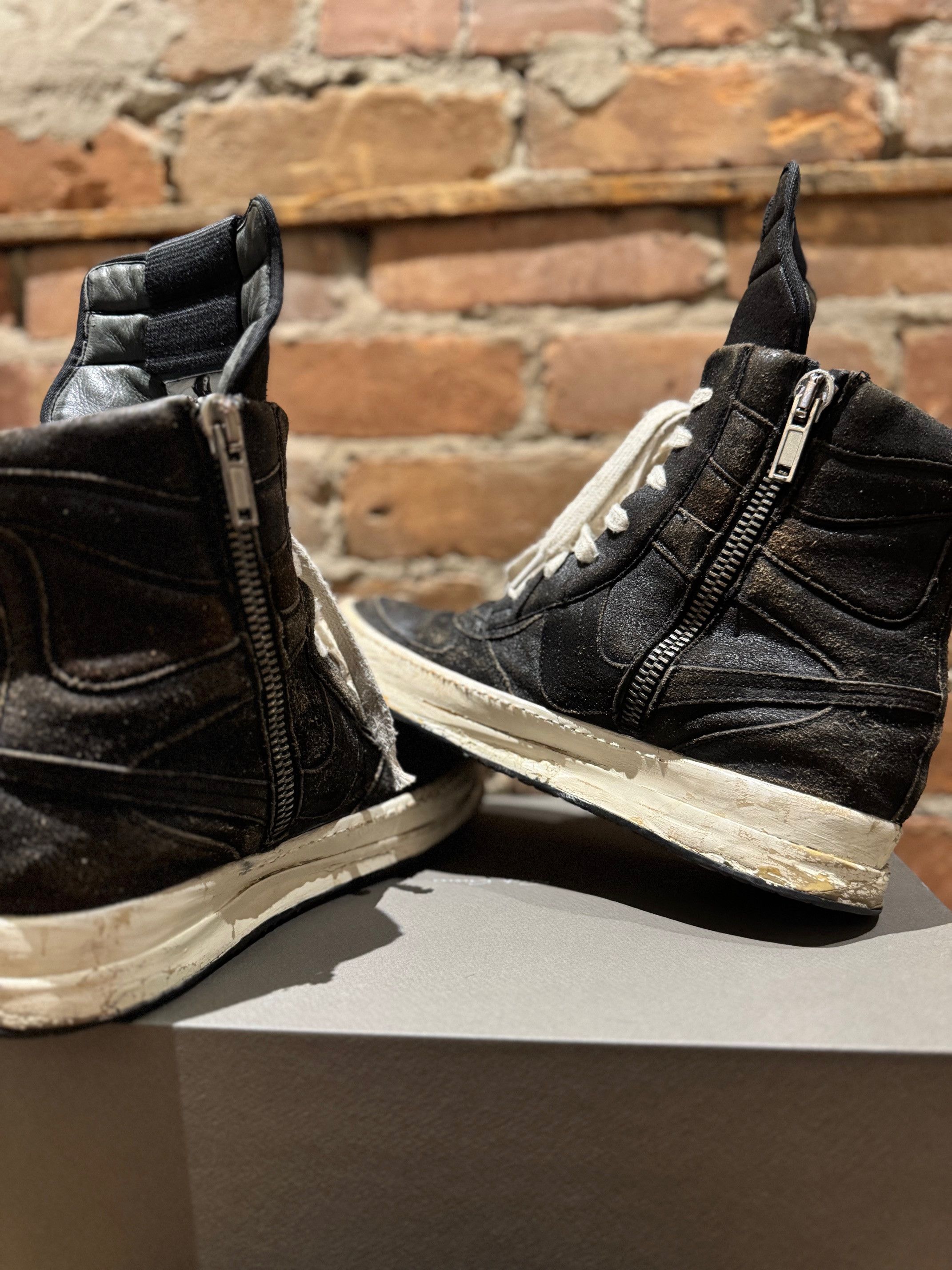Rick Owens Rick Owens Mainline “Dunk” High — Black/White Size US 9 / EU 42 - 5 Thumbnail