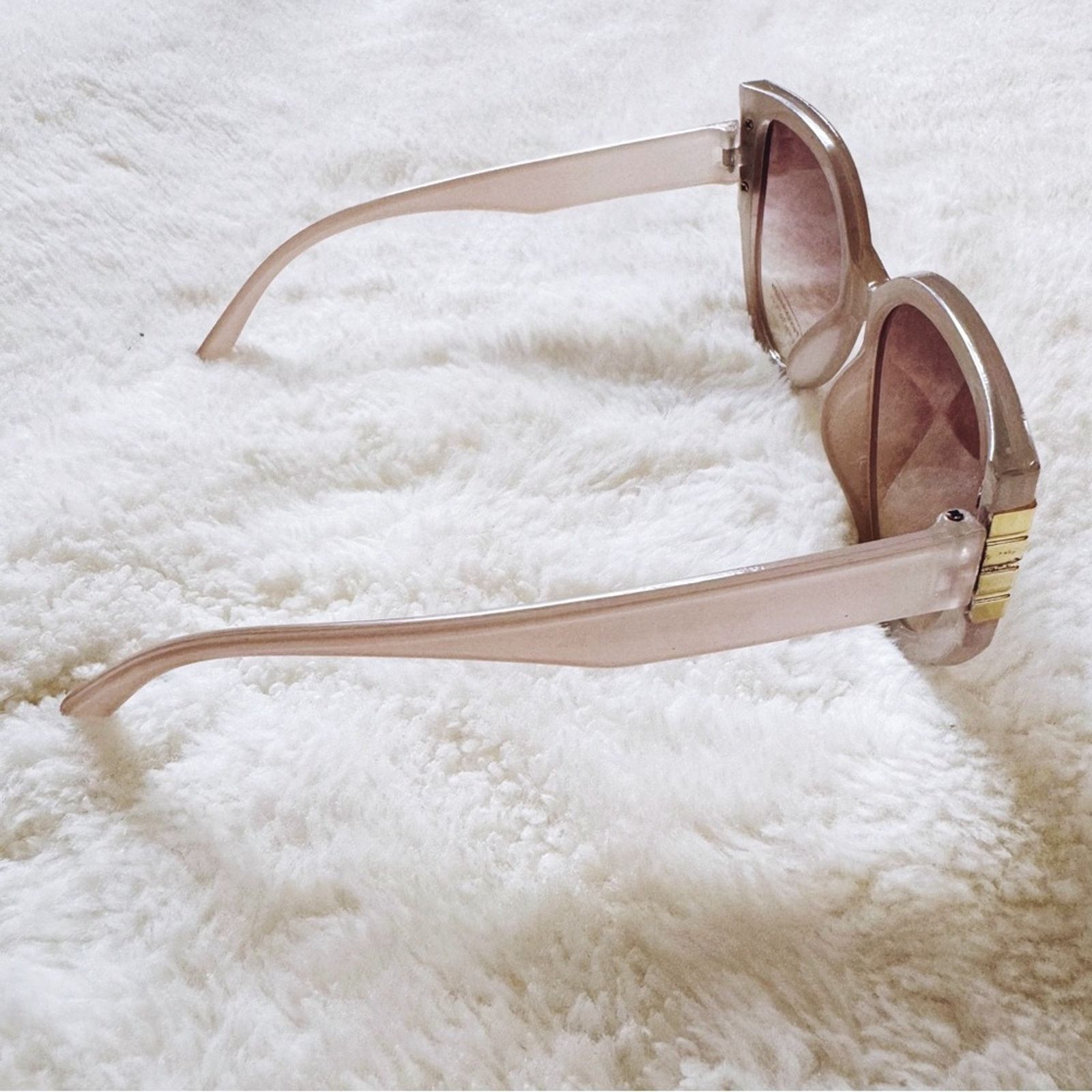 Other Rosy Light Gray Cat Eye Oversized Sunglasses Size ONE SIZE - 7 Thumbnail