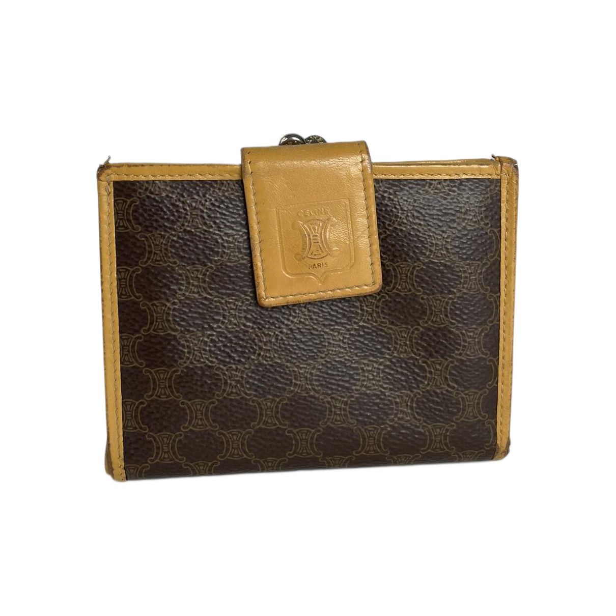 Celine Triomphe Brown Leather Wallet Size ONE SIZE - 1 Thumbnail