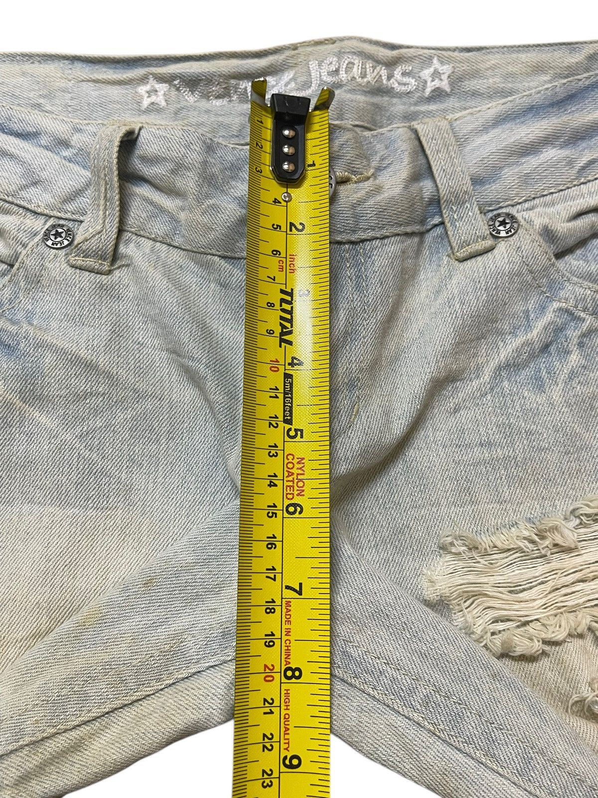 Hysteric Glamour Vintage Japanese Brand Mud Wash Distressed Painted Jeans Size US 32 / EU 48 - 13 Thumbnail