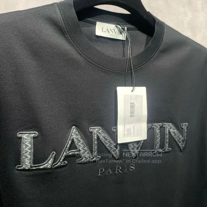 Lanvin Lanvin Men's Black Cotton T-Shirt Summer . Size US L / EU 52-54 / 3 - 2 Thumbnail