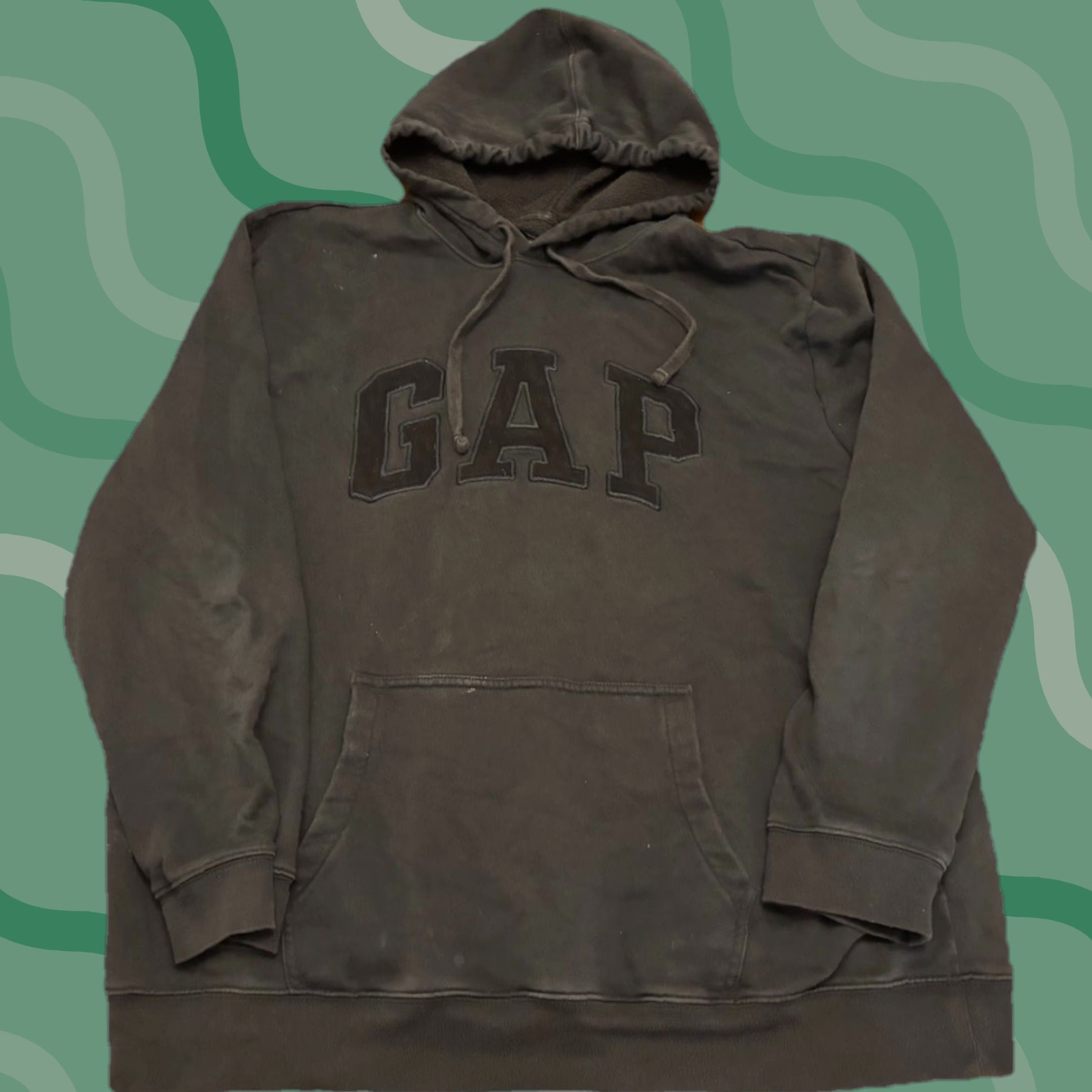 Gap VINTAGE Gap Hoodie Mens 2XL Black Logo Hoodie Front Stitch 90s Classic USA Pullover with Pockets Hooded Size US XXL / EU 58 / 5 - 1 Thumbnail