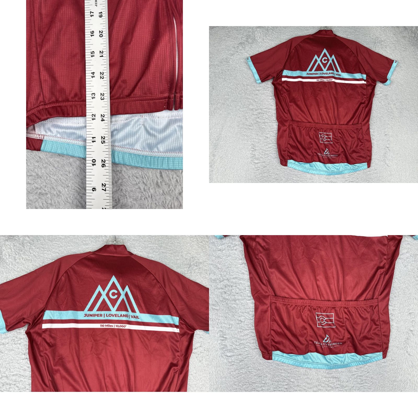 Vintage Primal Cycling Jersey Mens Medium Red Triple Bypass 2022 Road Team Evergreen Size US M / EU 48-50 / 2 - 9 Thumbnail
