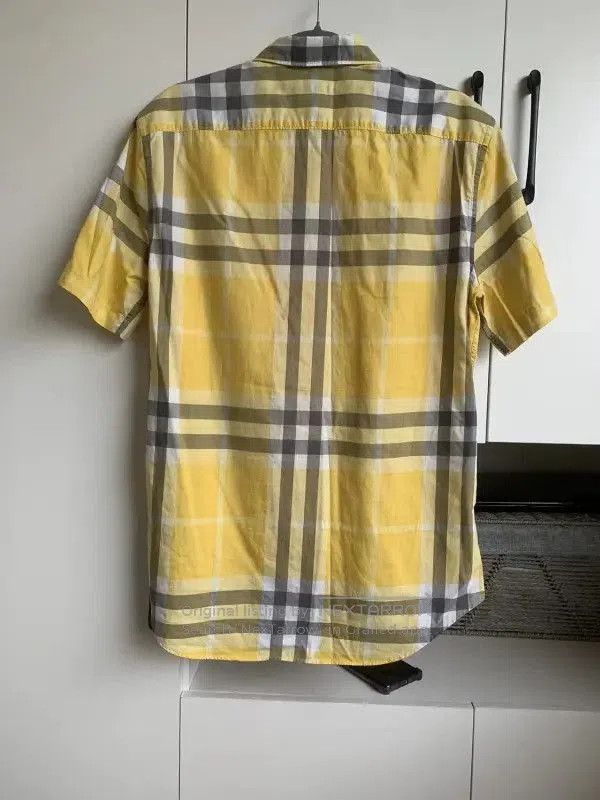 Burberry Burberry Summer Yellow Cotton Short Sleeve Shirt. Size US S / EU 44-46 / 1 - 2 Thumbnail