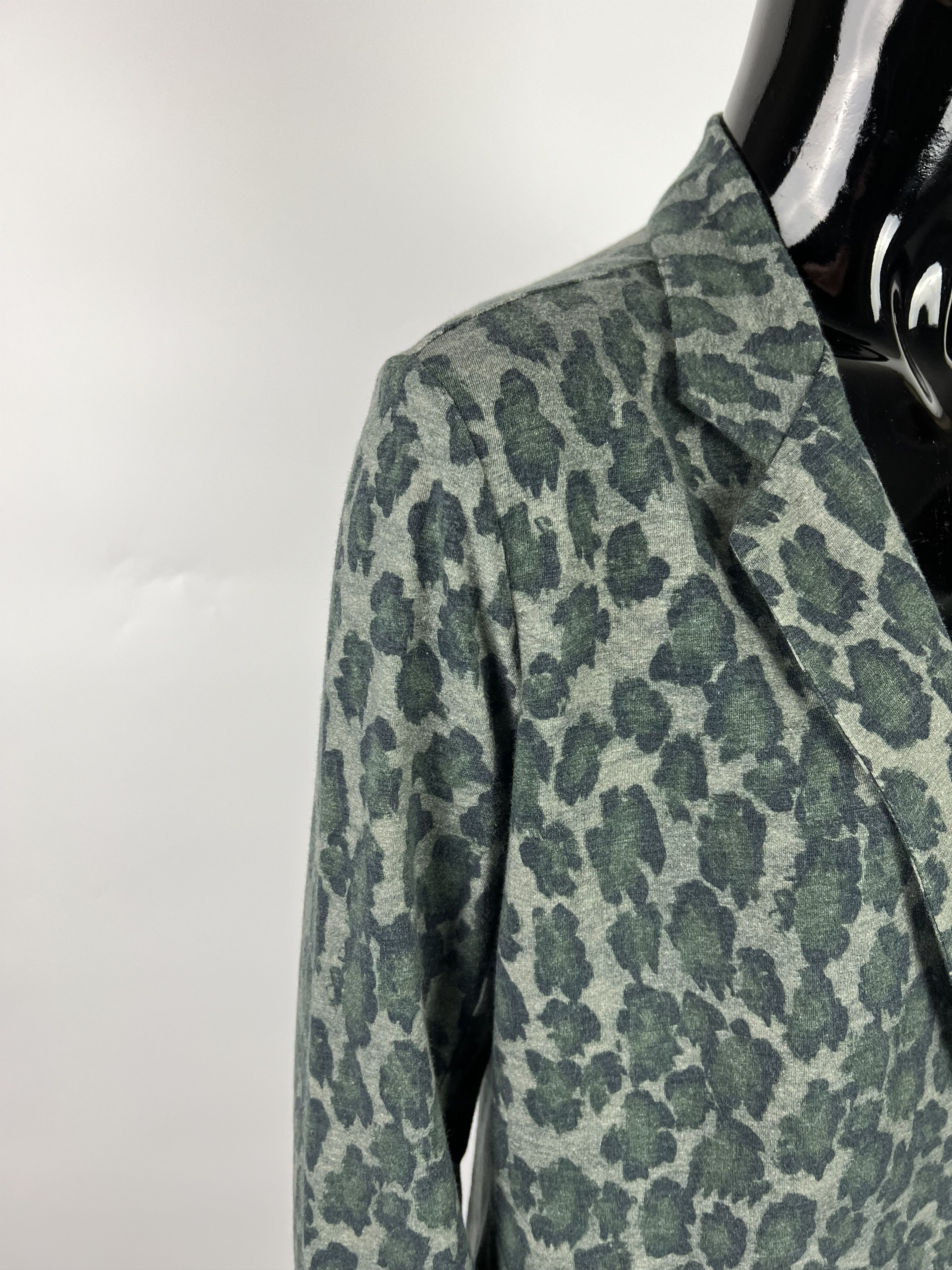 MAJESTIC FILATURES Majestic Filatures Cotton Cashmere Leopard Print Blazer Size S / US 4 / IT 40 - 9 Thumbnail