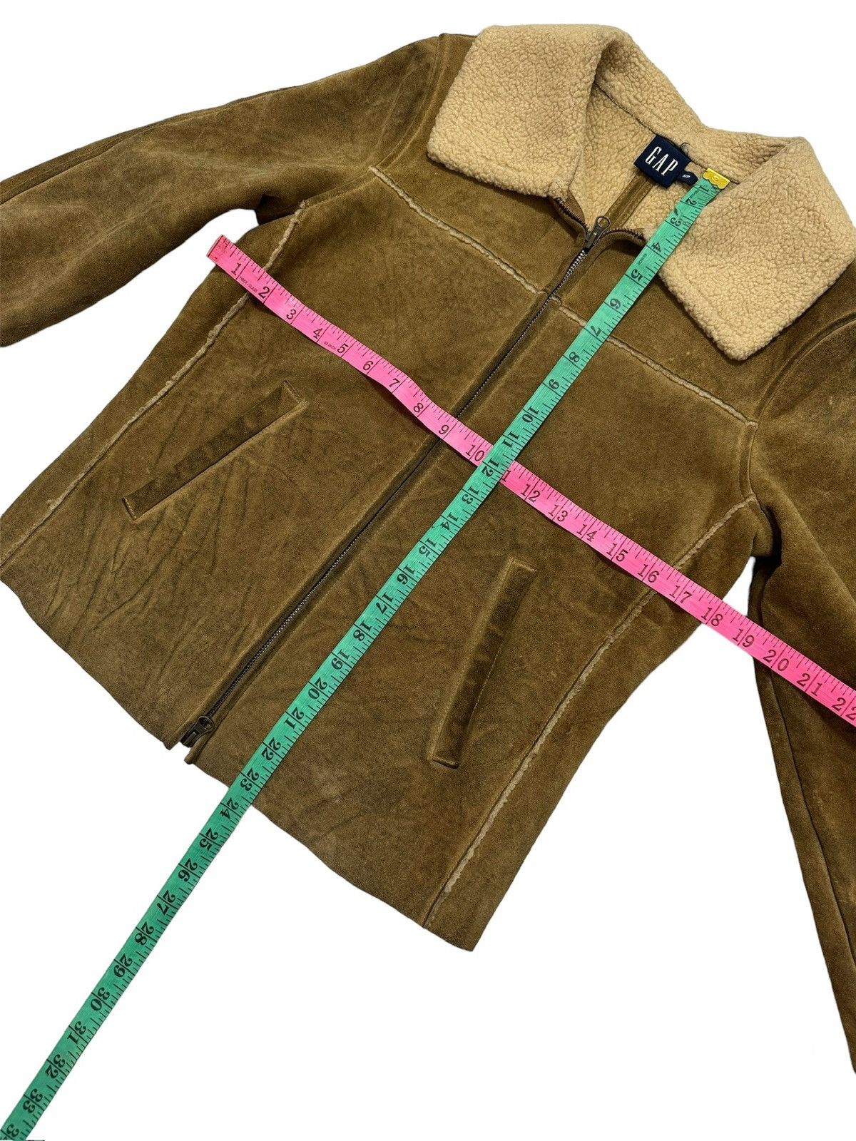 VINTAGE GAP SHERPA SHEARLING GENUINE LEATHER JACKET