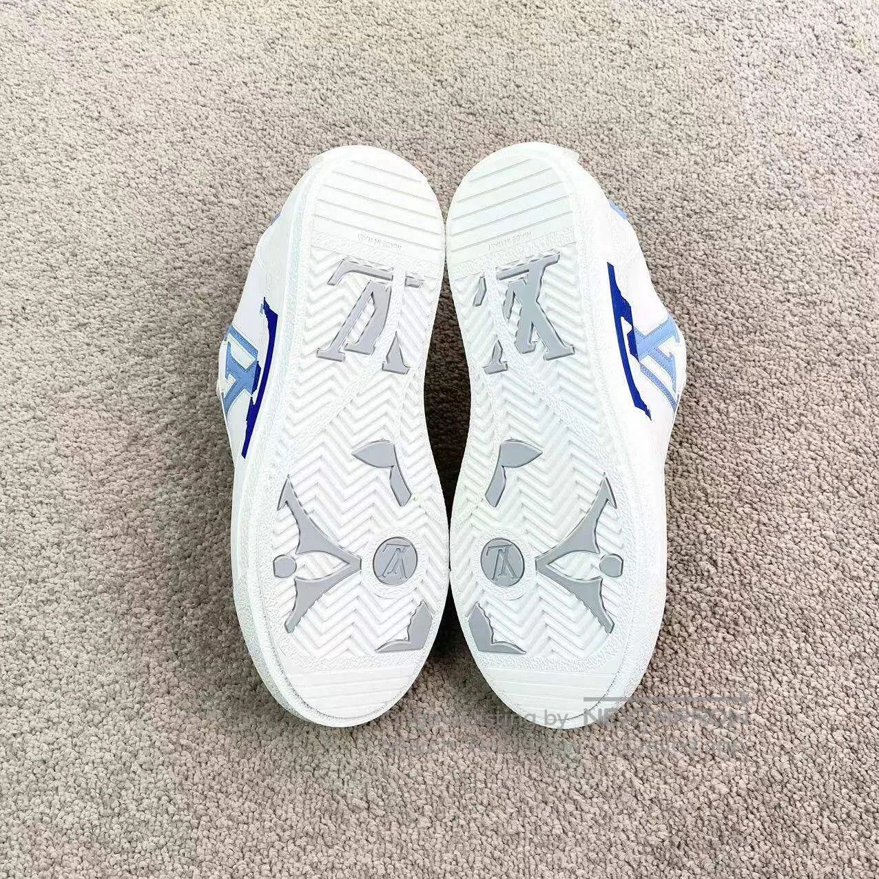 Louis Vuitton Louis Vuitton White and blue side logo board shoes| Size US 4.5 / IT 34.5 - 8 Thumbnail