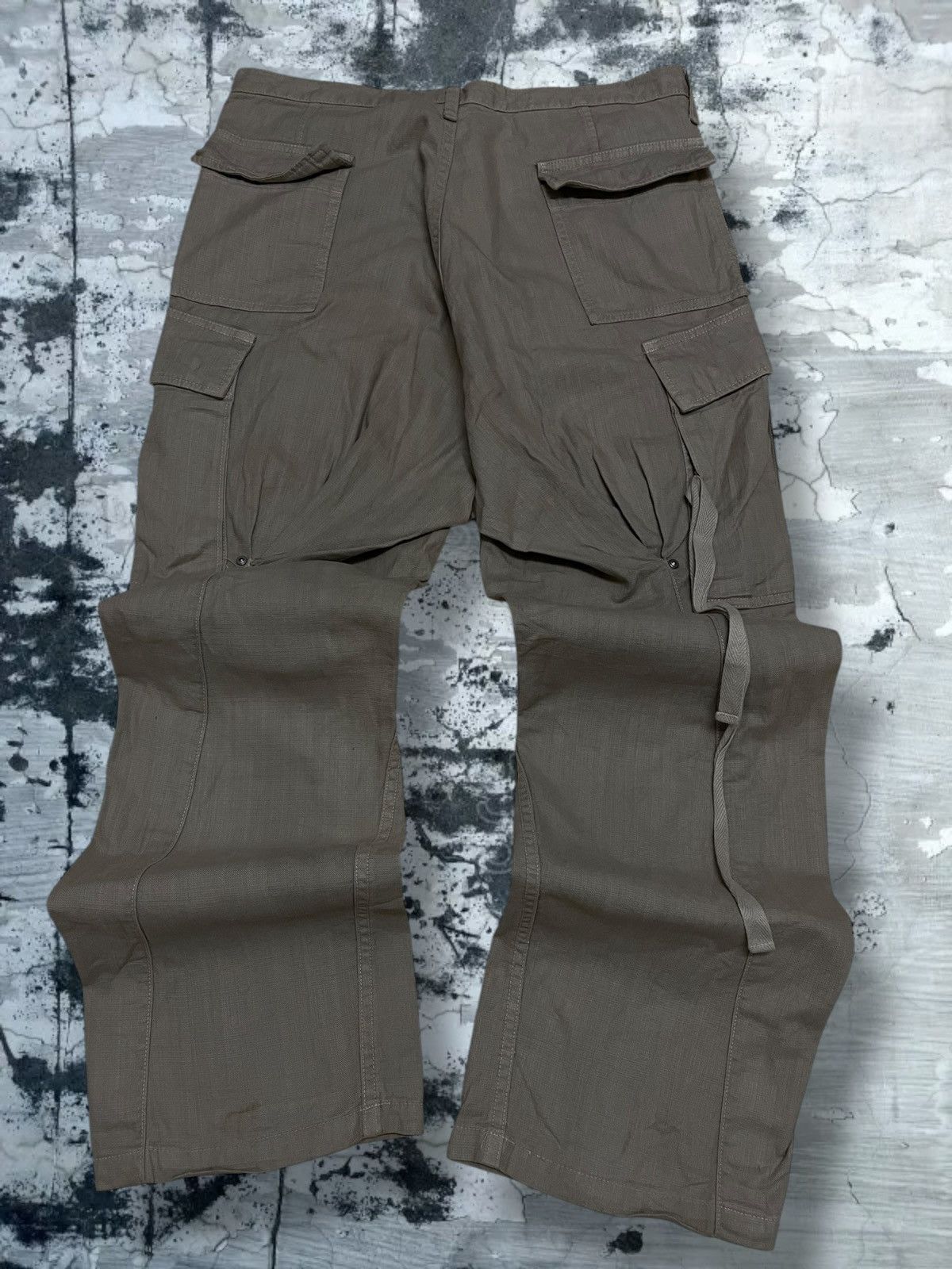 Japanese Brand Vintage 1990s Japan Designer Slowgun Tactical Cargo Pant Size US 30 / EU 46 - 9 Thumbnail