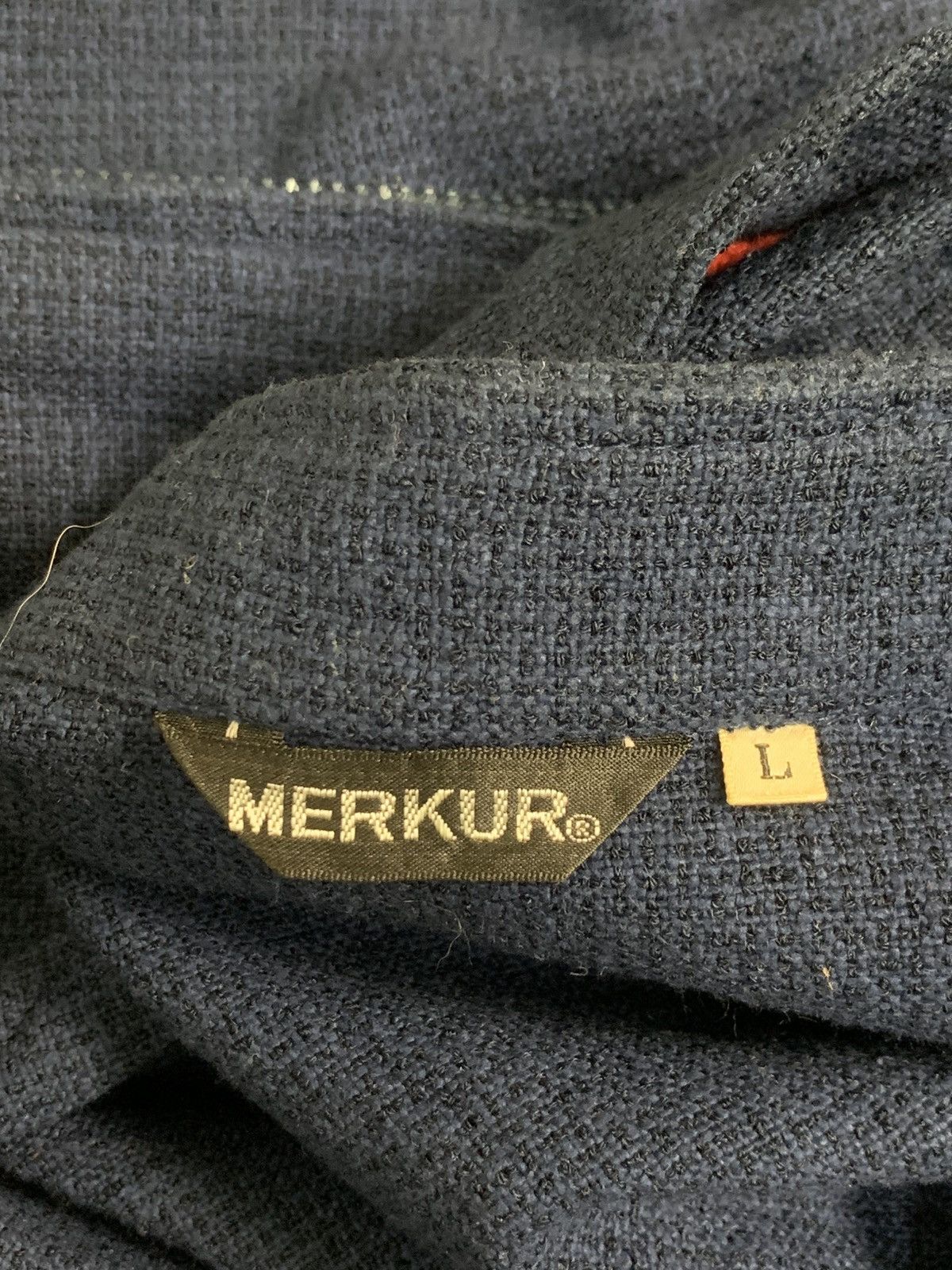 Japanese Brand Rare Design Vintage Merkur Vertical Stripes Zipper Jacket Size US L / EU 52-54 / 3 - 4 Thumbnail