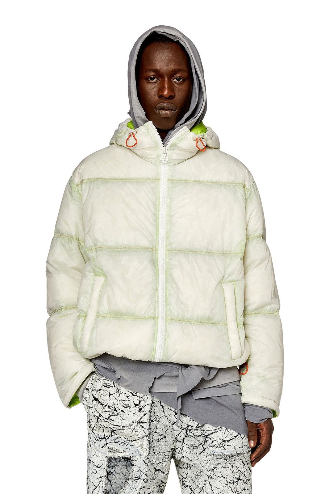 Diesel 🧊 DIESEL Down Puffer Jacket Gradient Baskin Giacca Size 48 Size US L / EU 52-54 / 3 - 3 Thumbnail