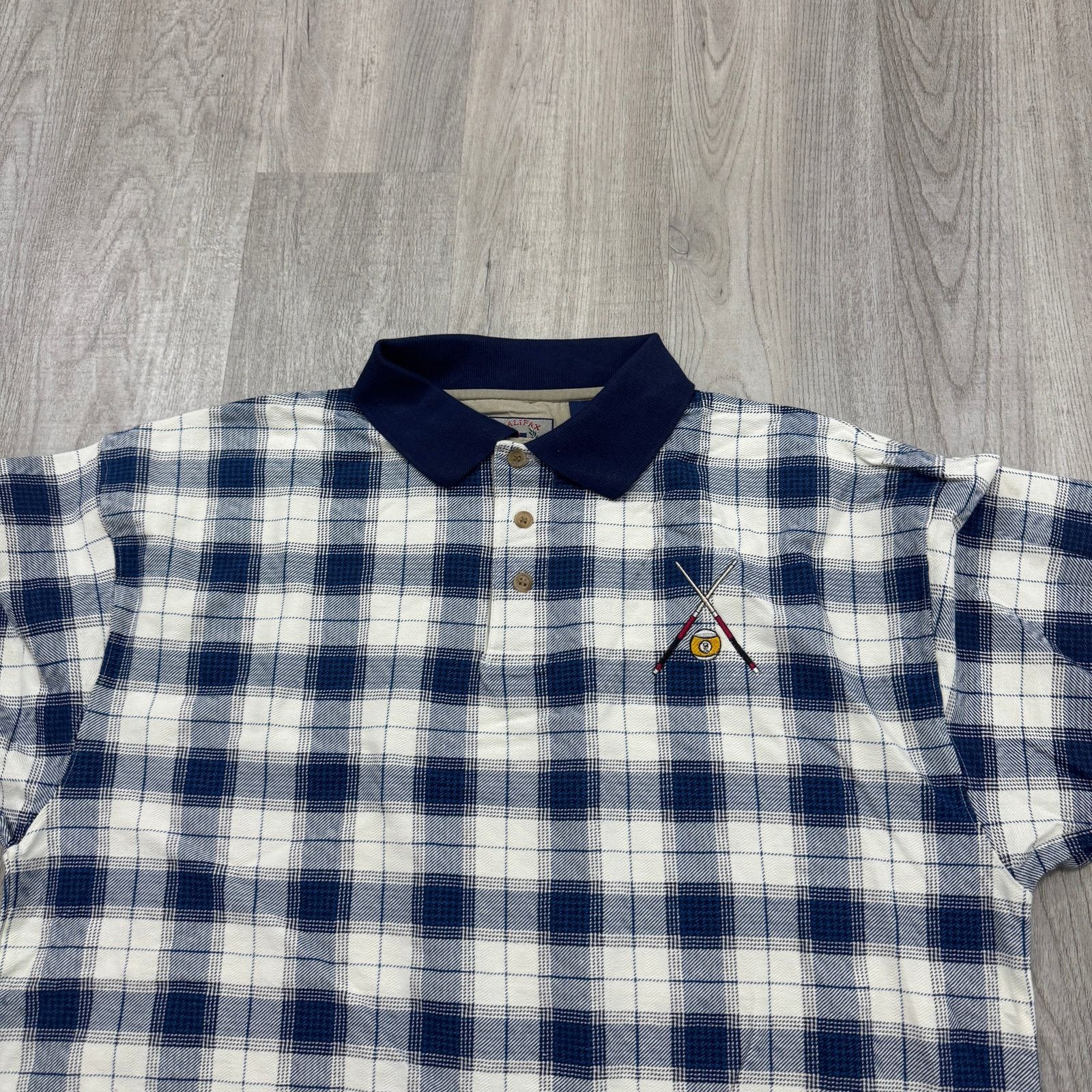 Vintage Vintage Halifax Outfitters Pool Billiards Polo Shirt Large Size US L / EU 52-54 / 3 - 3 Thumbnail