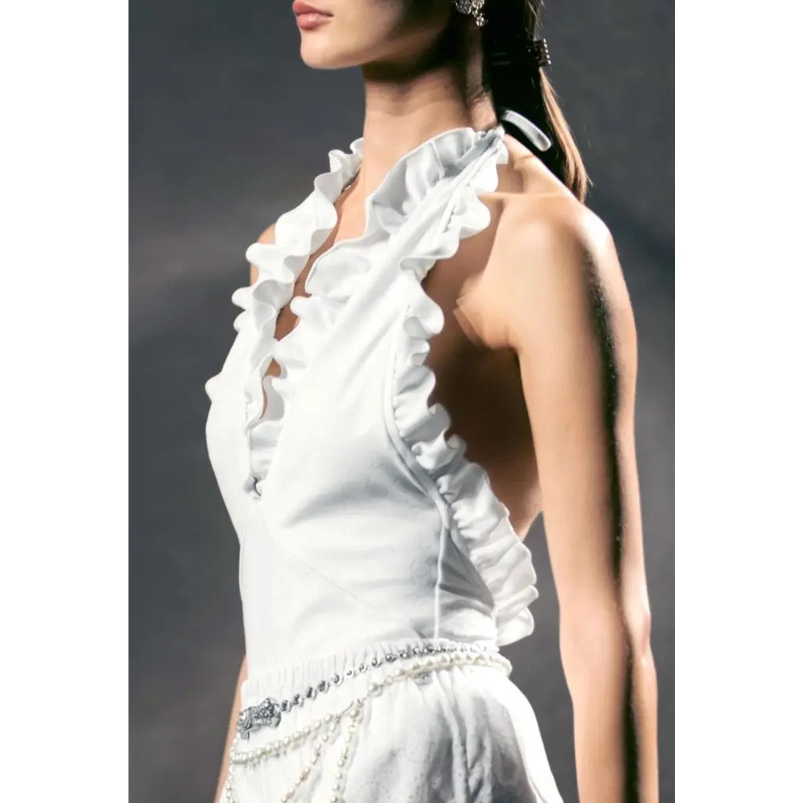 Chanel Chanel 23S Ruffle One Piece Swimsuit Runway Bathingsuit 42 Size M / US 6-8 / IT 42-44 - 1 Thumbnail