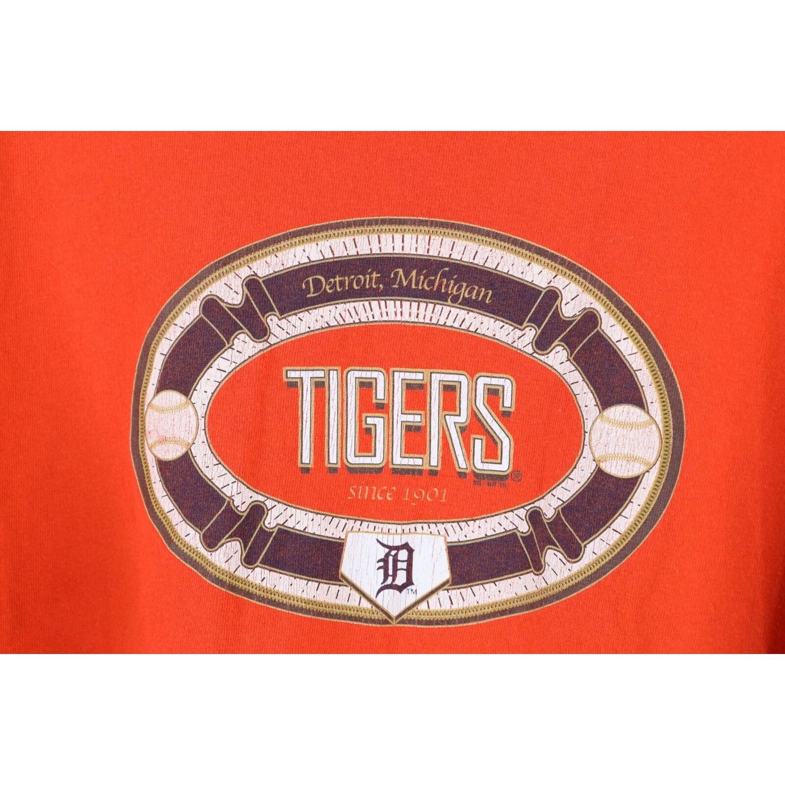 Nike × Vintage Vintage Nike Travis Scott Mini Swoosh Detroit Tigers T-Shirt Size US L / EU 52-54 / 3 - 5 Thumbnail