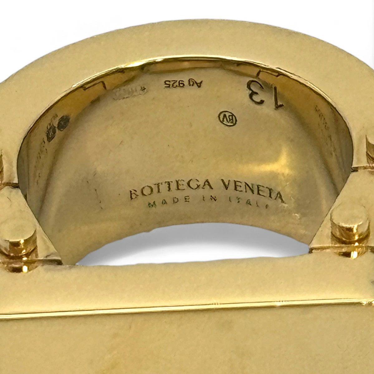 Bottega Veneta o1n1vont1124 Size: 15 / Bolt Ring in Gold Size ONE SIZE - 5 Thumbnail