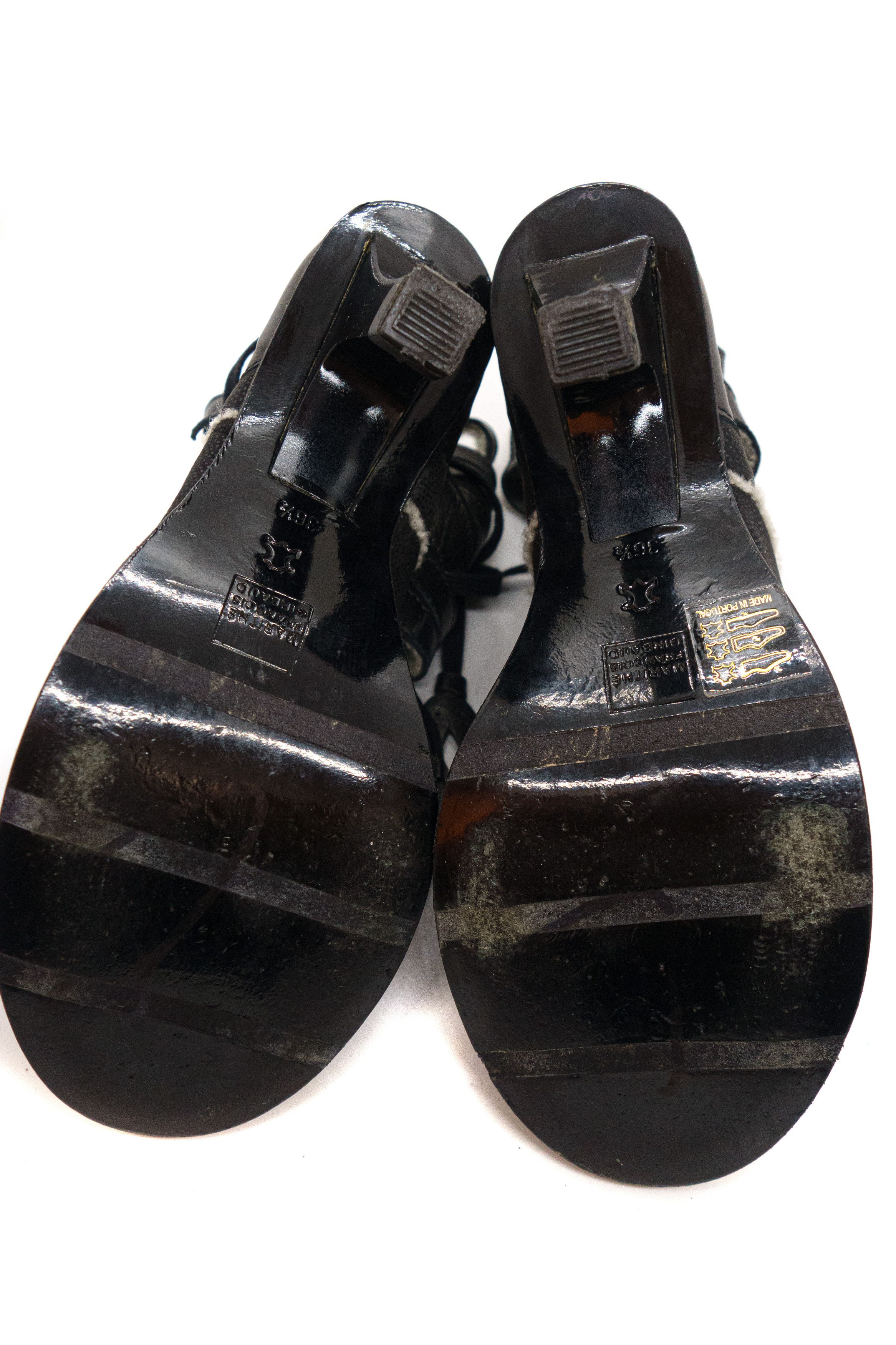 Marithe + Francois Girbaud 00S Gladiator Healed Leather Boots Vintage Size US 6.5 / IT 36.5 - 6 Thumbnail