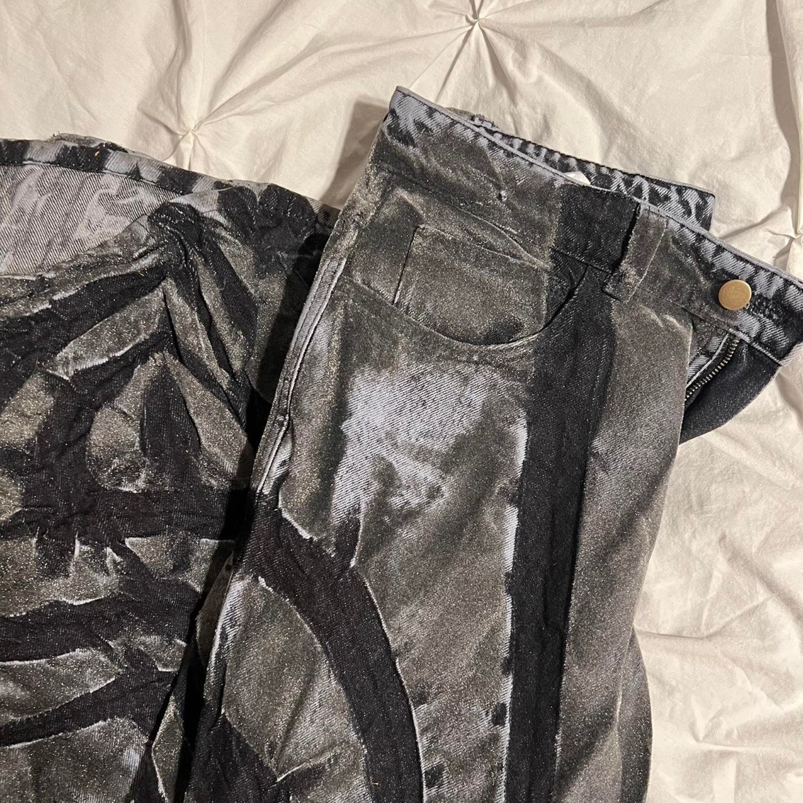 MASHA POPOVA MASHA POPOVA FLOCKED JEANS Size 28" / US 6 / IT 42 - 5 Thumbnail