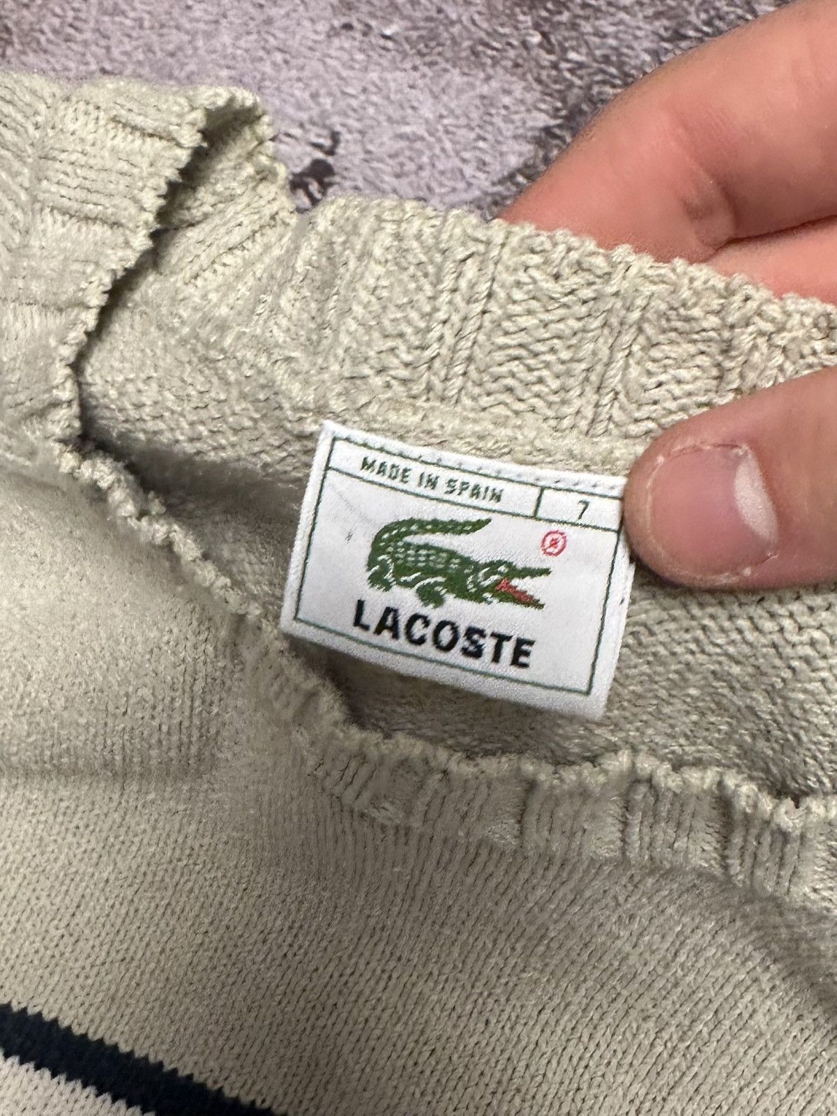 Lacoste 90's Rare Vintage Lacoste Sweater Sweatshirt Hype Size L-XL Size US L / EU 52-54 / 3 - 3 Thumbnail