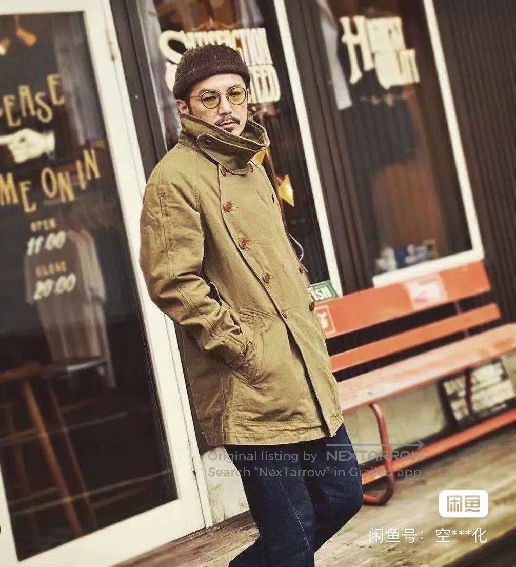long military canvas jacket by colimbo.
